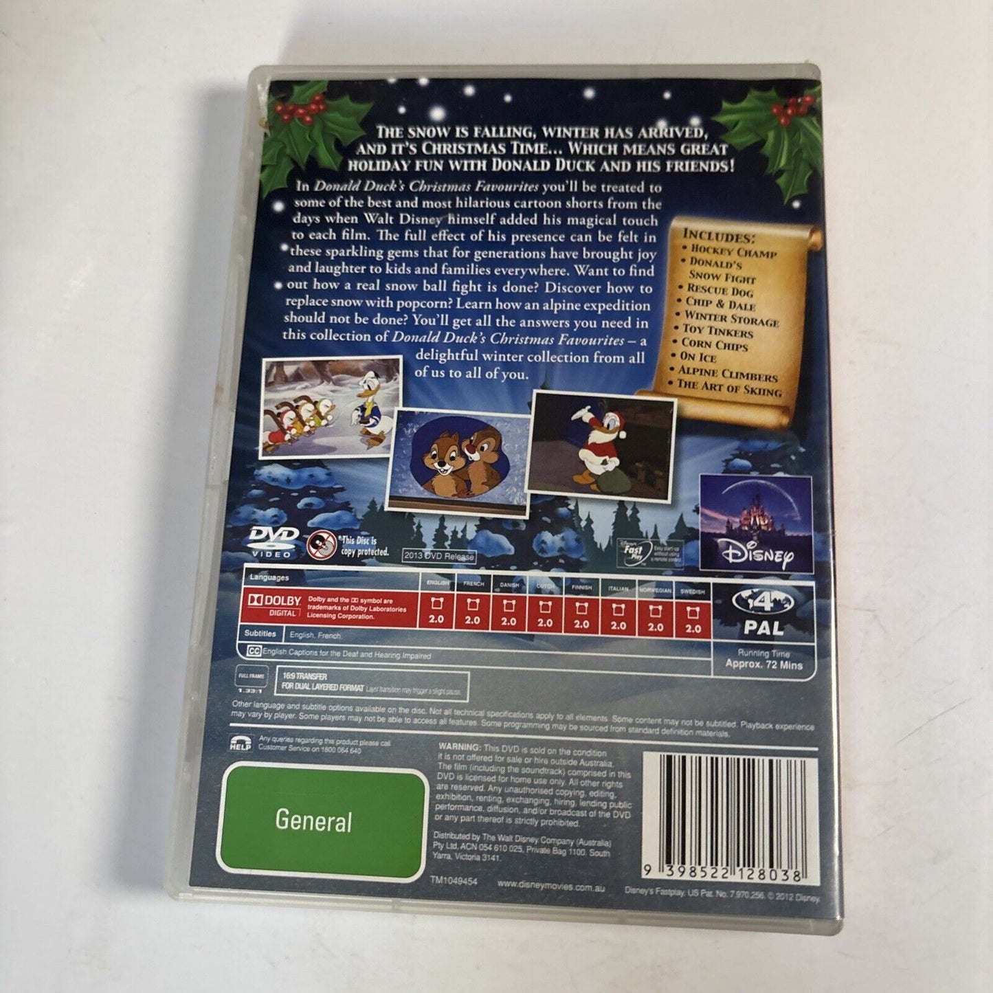 Disney's Donald Duck's Christmas Favourites (DVD, 2005) Region 4