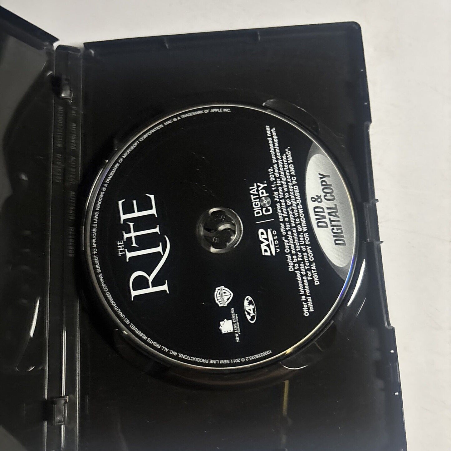 The Rite (DVD, 2011) Anthony Hopkins, Rutger Hauer Region 4