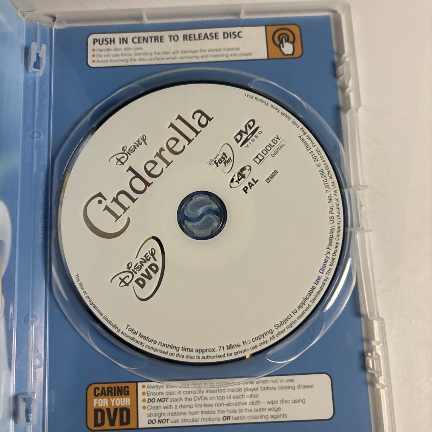 Cinderella (DVD, 1950) Disney Classics Region 4