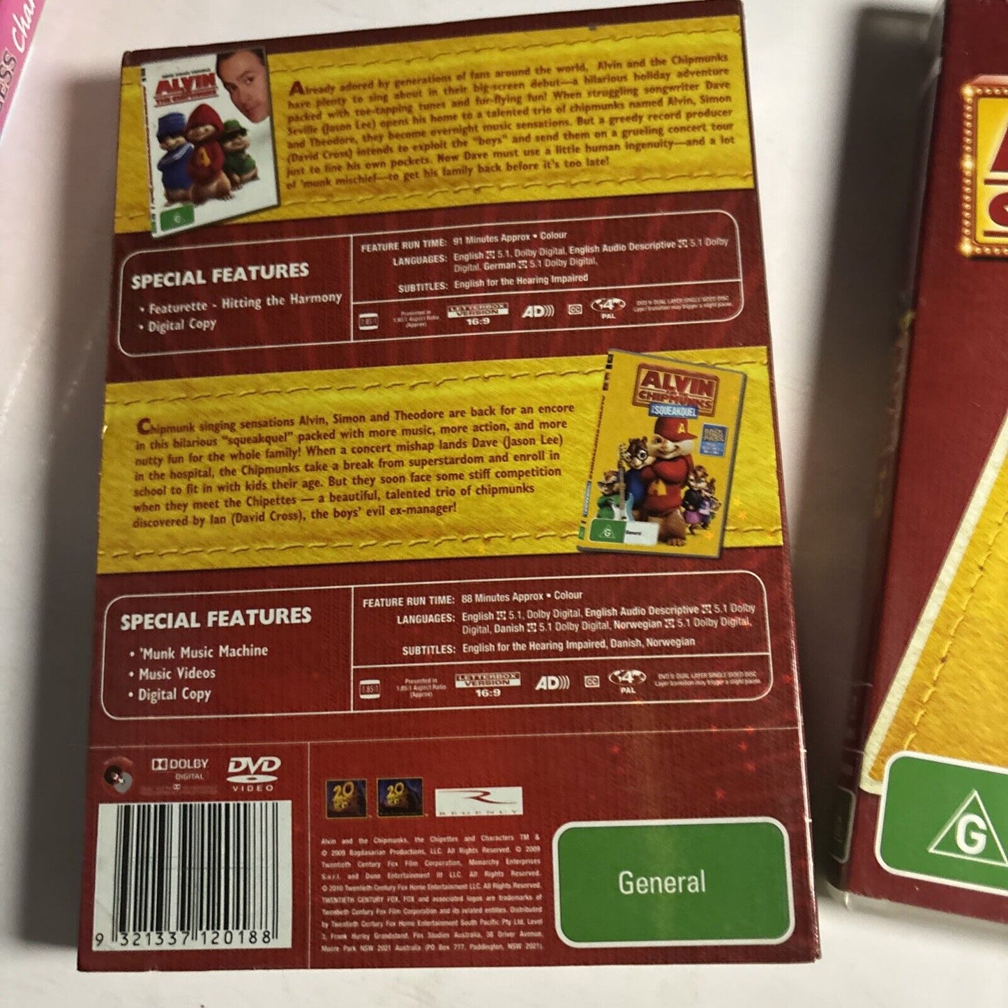 Alvin and the Chipmunks / Alvin and the Chipmunks - The Squeakquel (DVD, 2010)