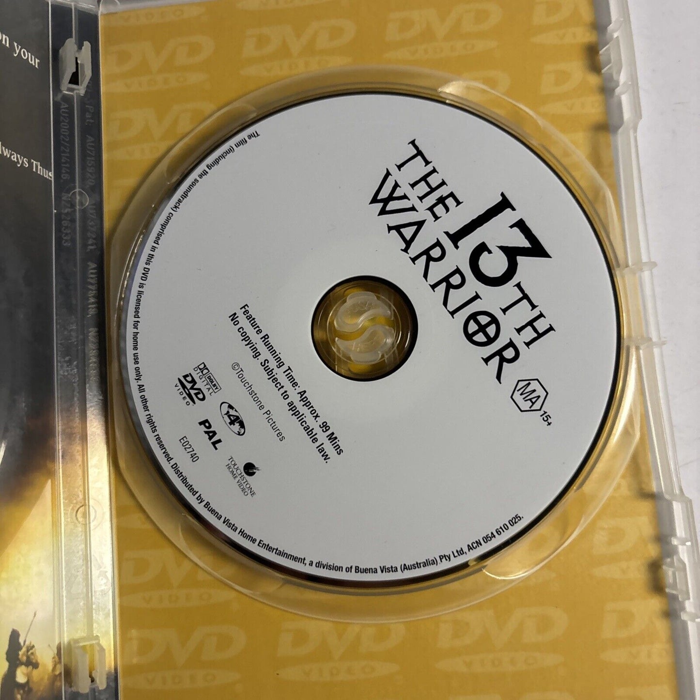 The 13th Warrior (DVD, 1999) Antonio Banderas Region 4