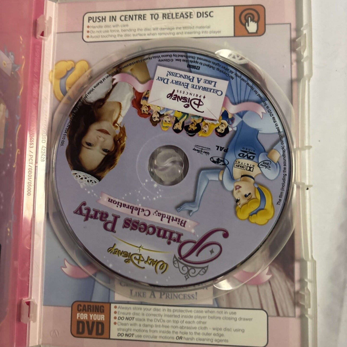 Princess Party Birthday Celebrations (DVD, 2004) Disney Region 4