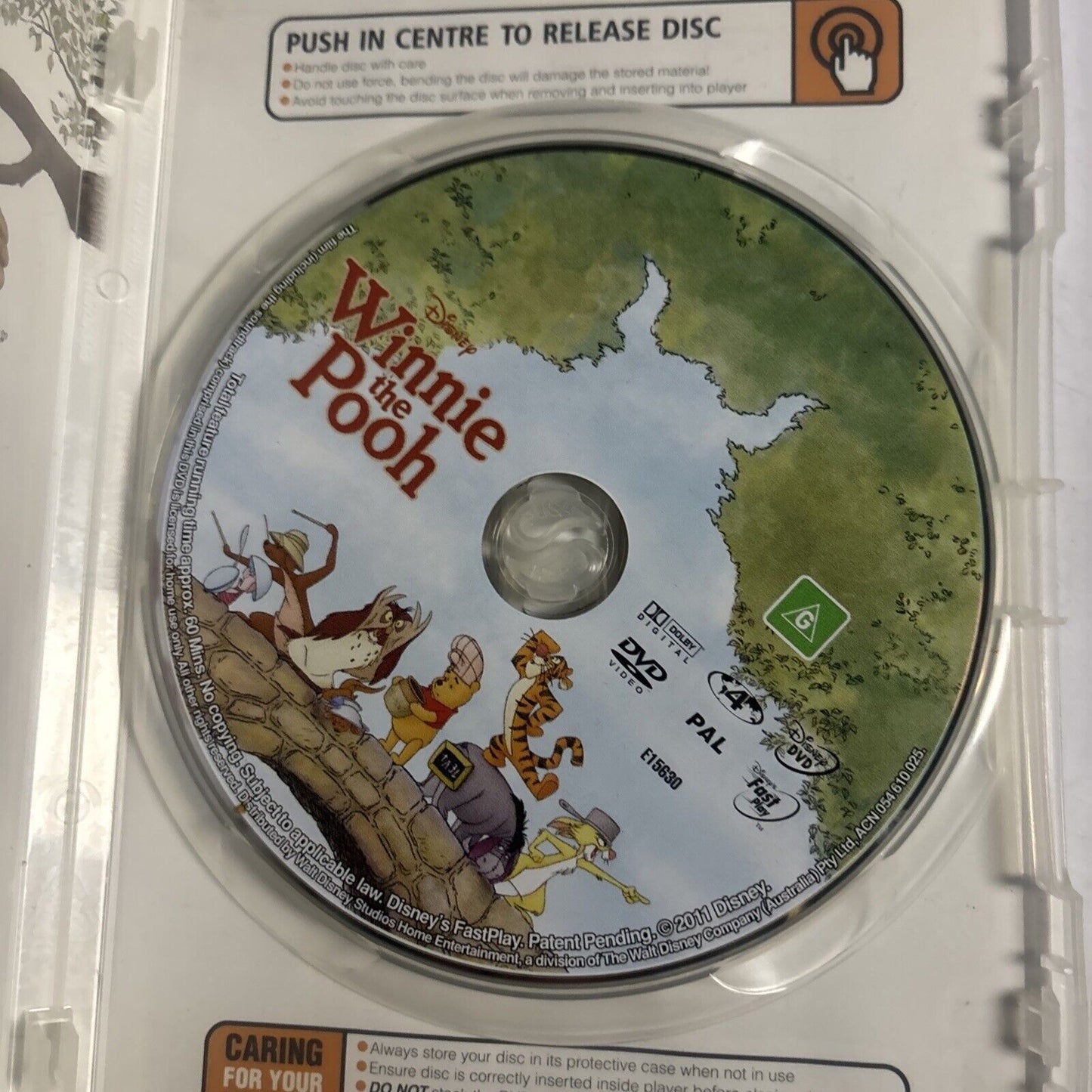 Winnie the Pooh Movie (DVD, 2011) Disney Region 4