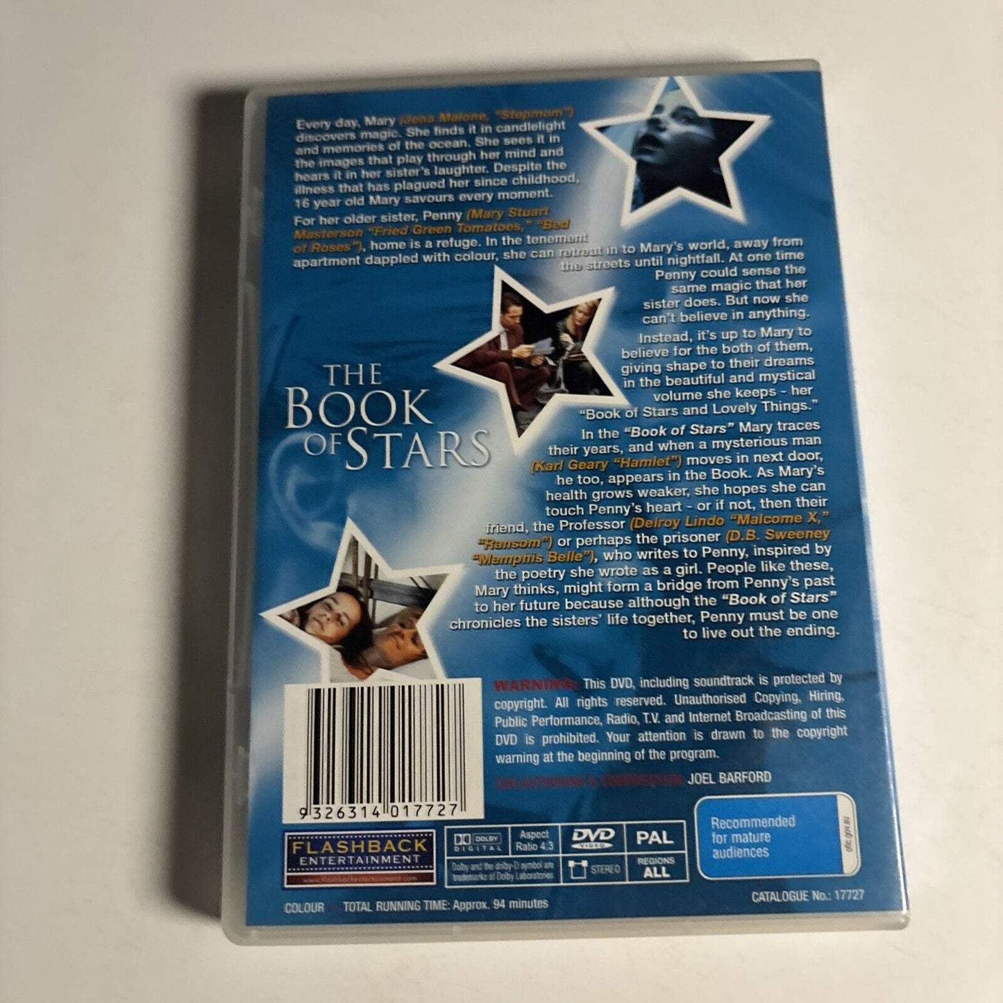 The Book Of Stars (DVD 1999) Mary Stuart Masterson, Delroy Lindo NEW All Regions