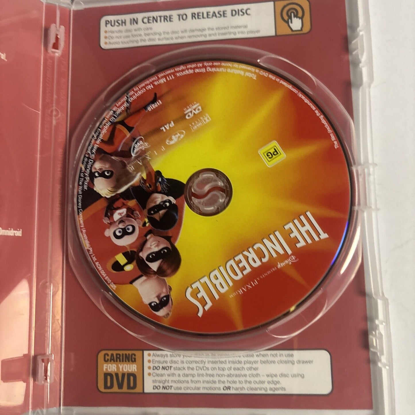 The Incredibles (DVD, 2004) Samuel L. Jackson, Pixar Collection Region 4