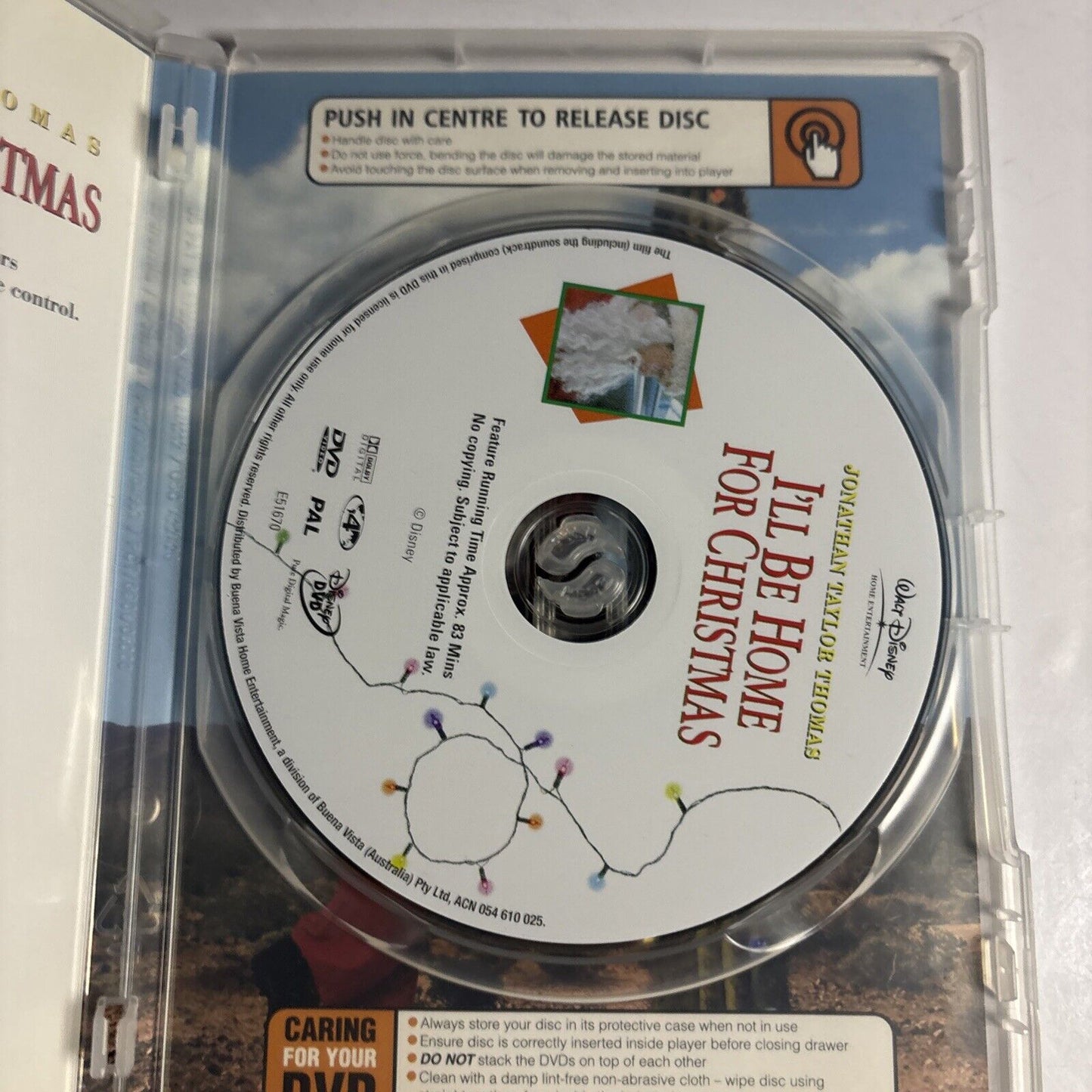 I'll Be Home for Christmas (DVD, 1998) Jonathan Taylor Thomas Region 4