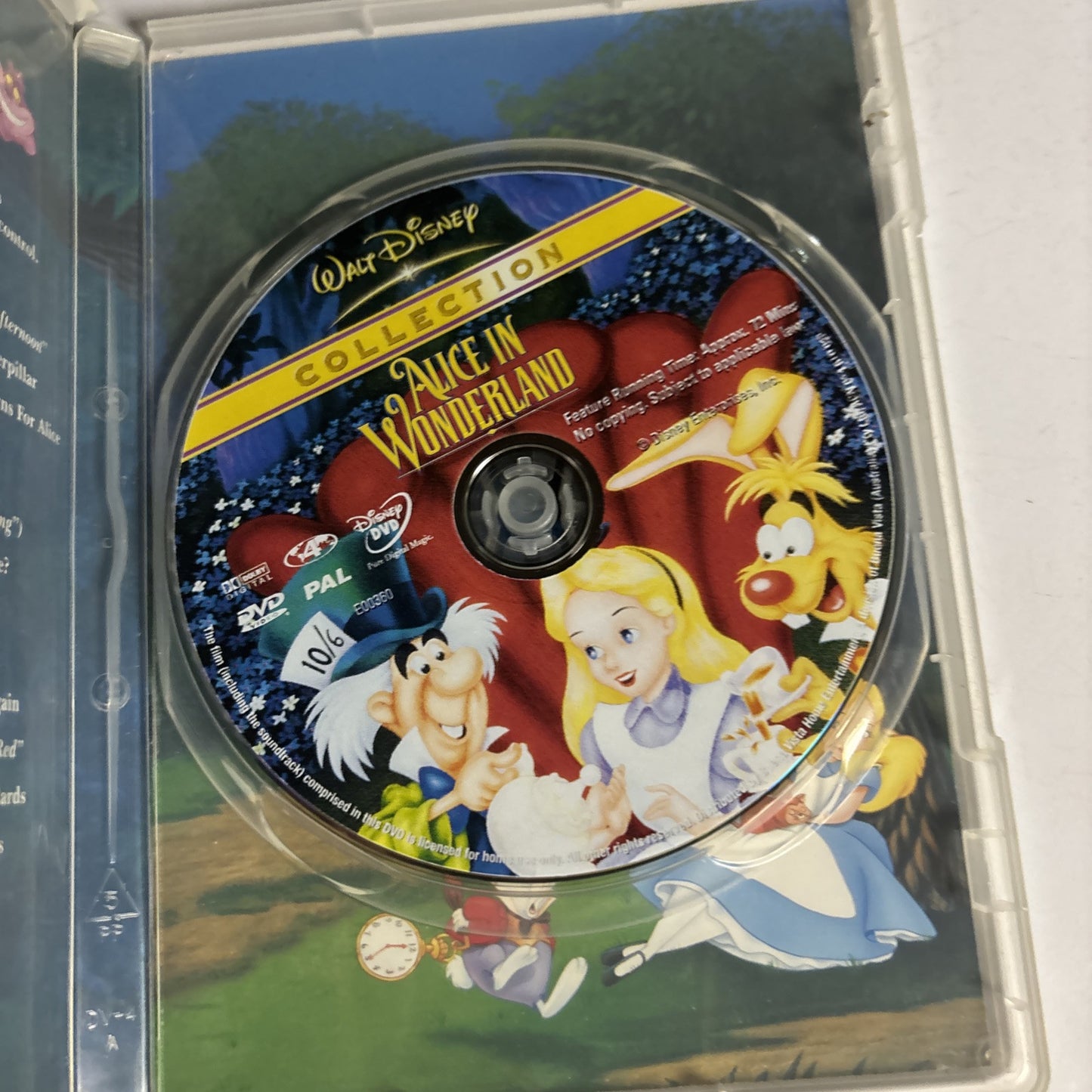 Alice in Wonderland (DVD, 1951) Disney Region 4