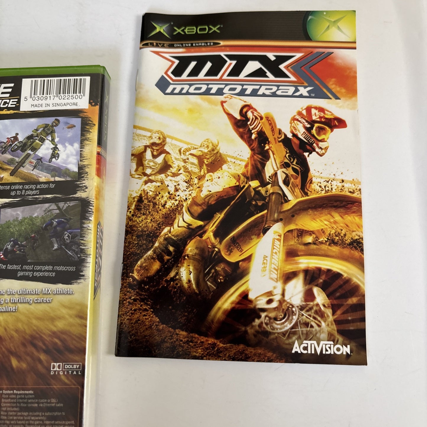 MTX Mototrax Microsoft Xbox Original with Manual Motocross PAL