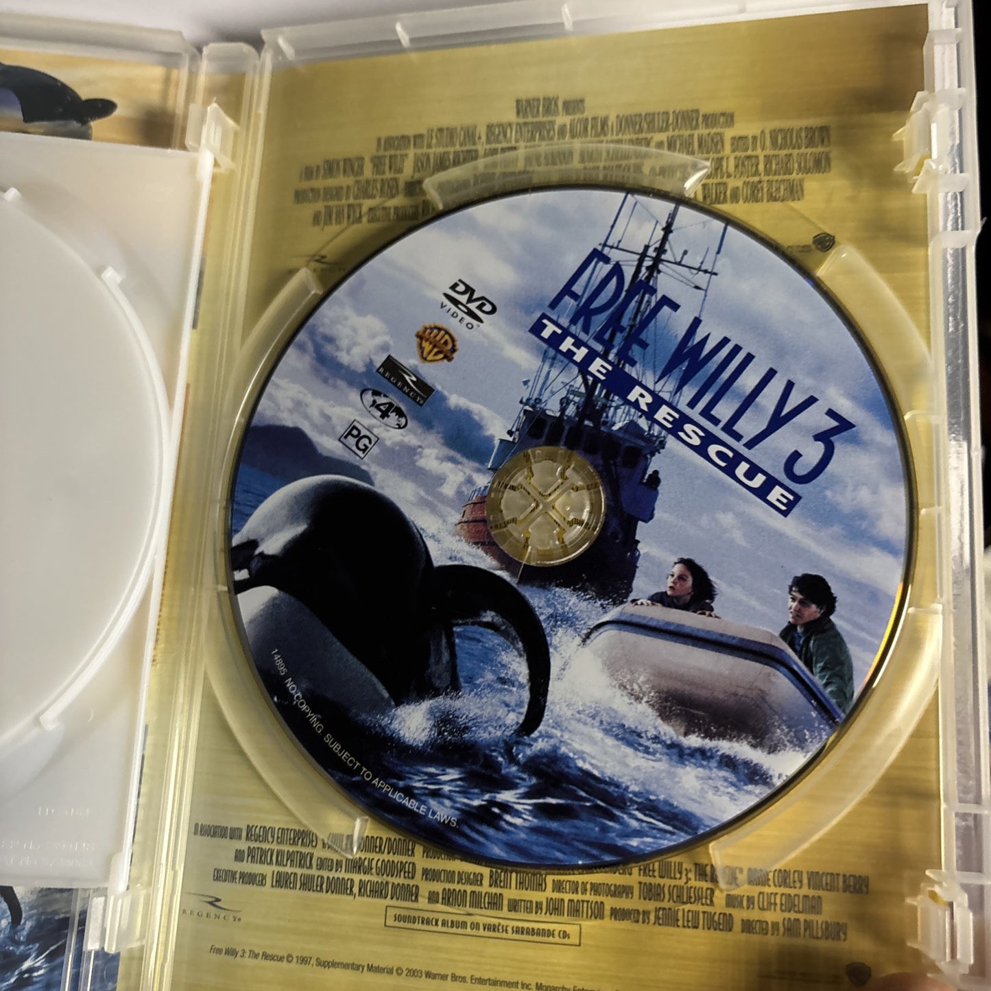 Free Willy / Free Willy 2 / Free Willy 3 (DVD, 1993, 3-Disc) Region 4