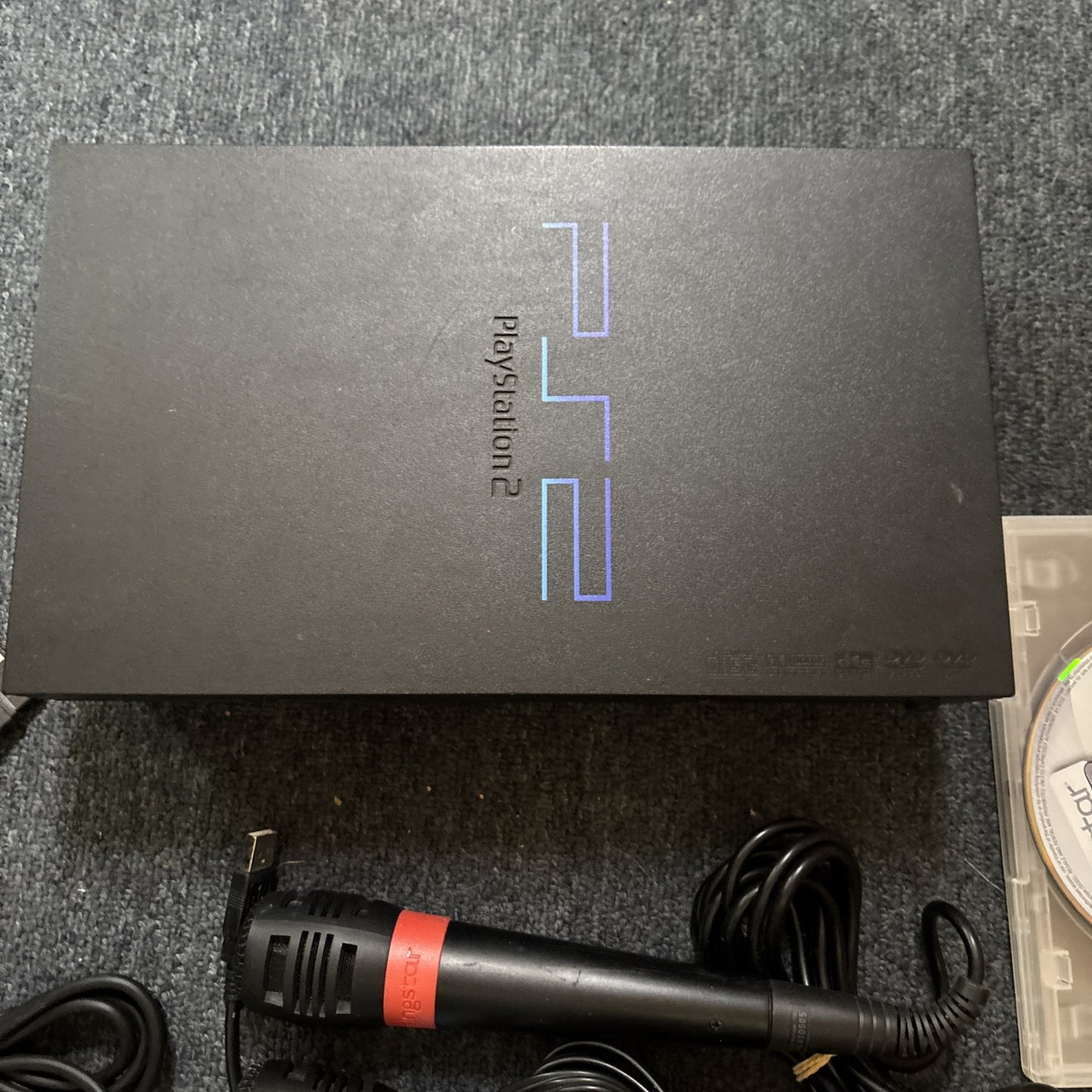 Sony Playstation 2 Fat Console 2x SingStar Microphone SingStar R&B Game PAL