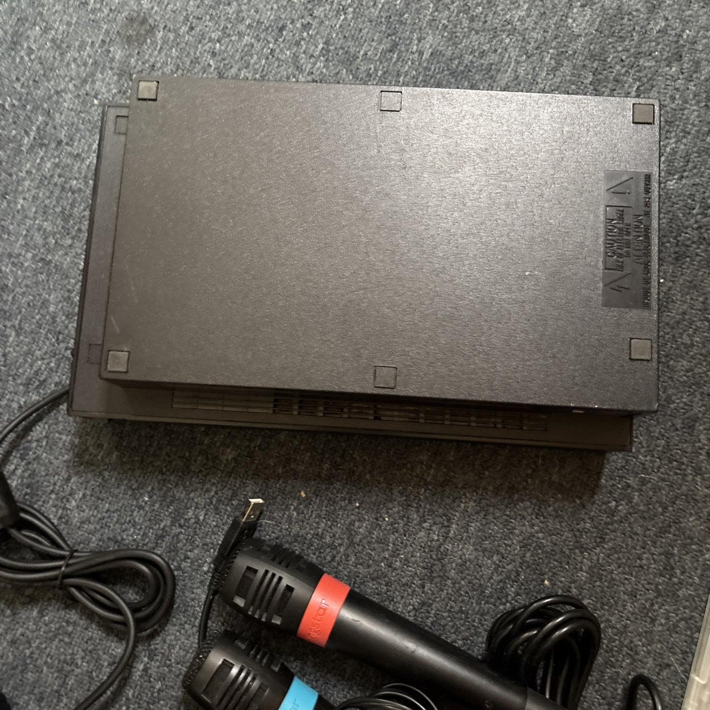 Sony Playstation 2 Fat Console 2x SingStar Microphone SingStar R&B Game PAL