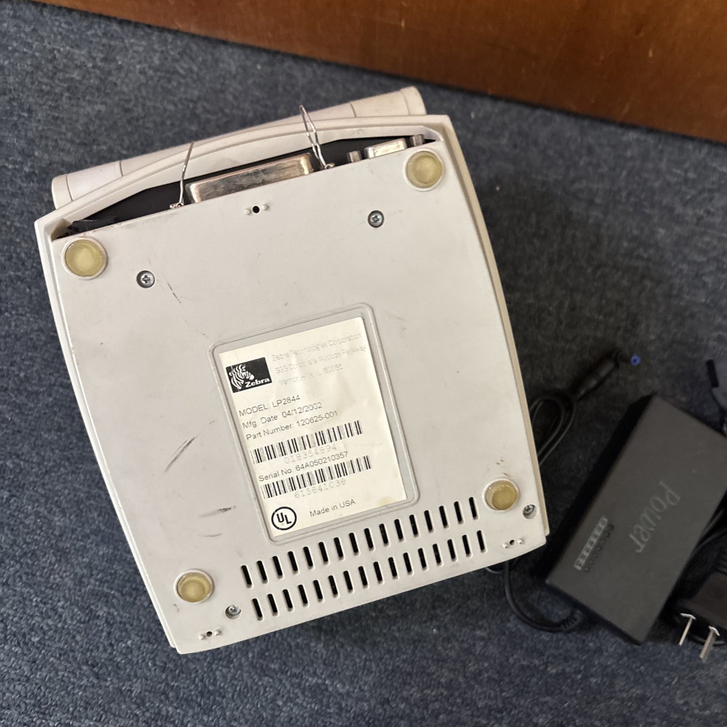 Zebra LP 2844 Thermal Label Printer Serial & Parallel Port