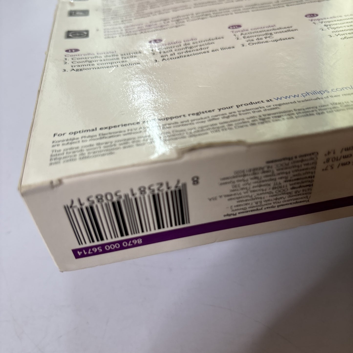 Philips Prestigo Universal Remote Control *Opened & Never Used* SRU6006/10