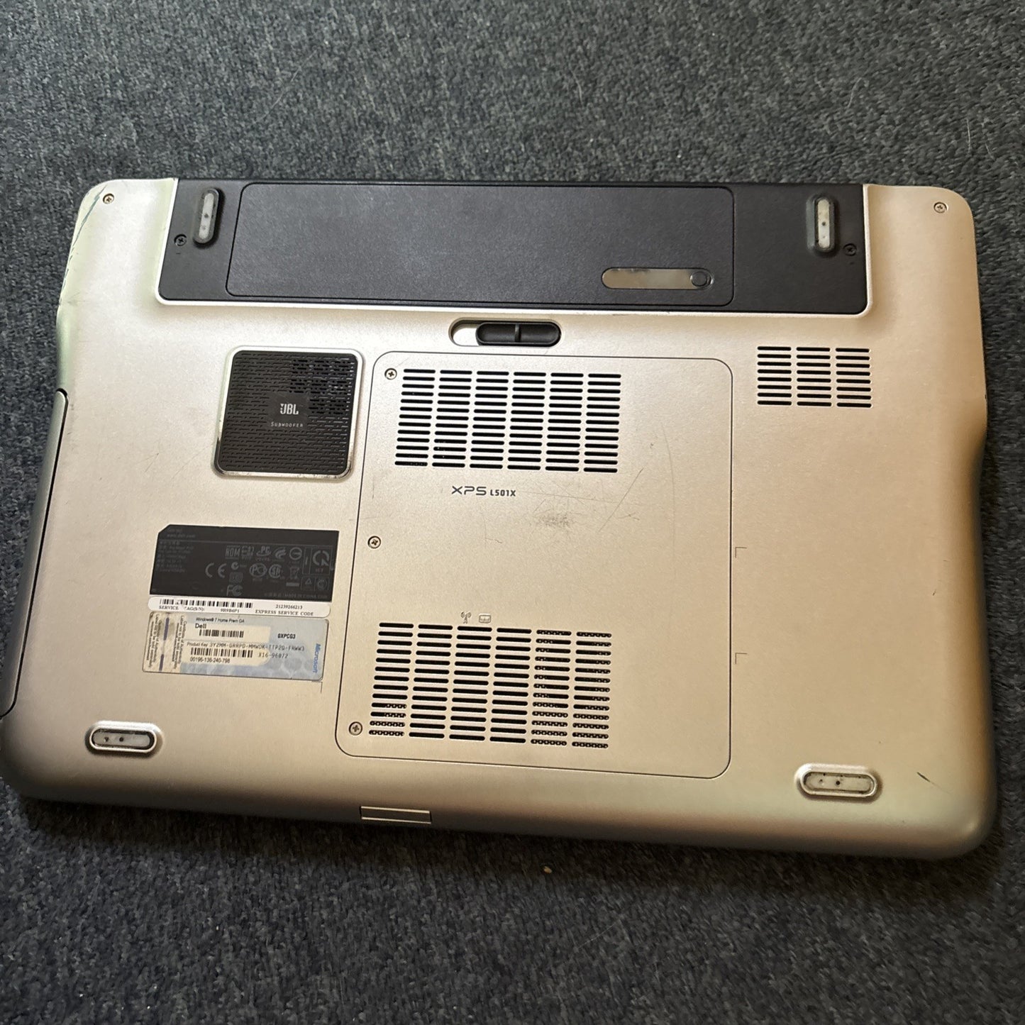 Dell XPS L501X Laptop 600gb HDD 6gb RAM *No Battery DVD Not Working *