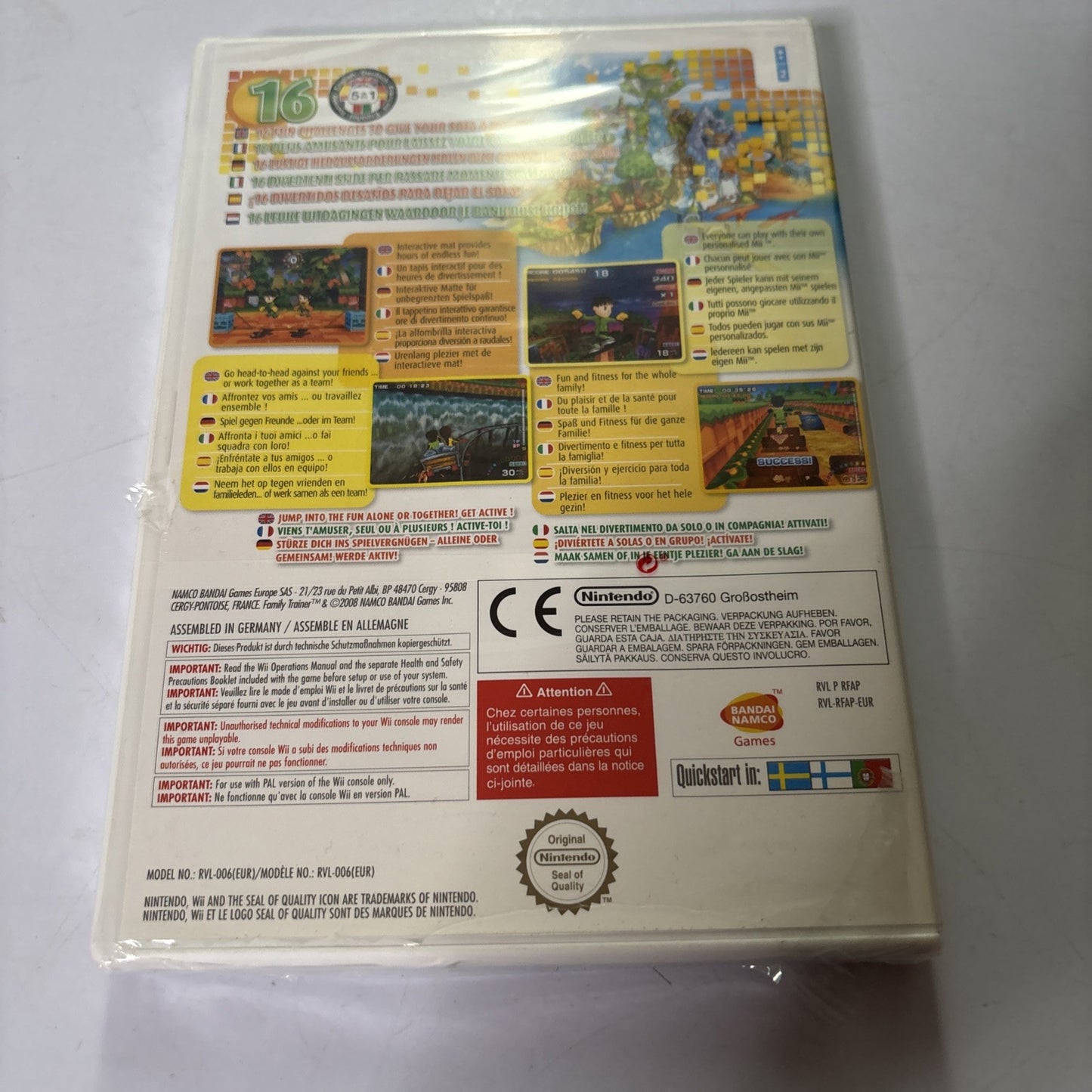 Family Trainer Nintendo Wii PAL *New Sealed*