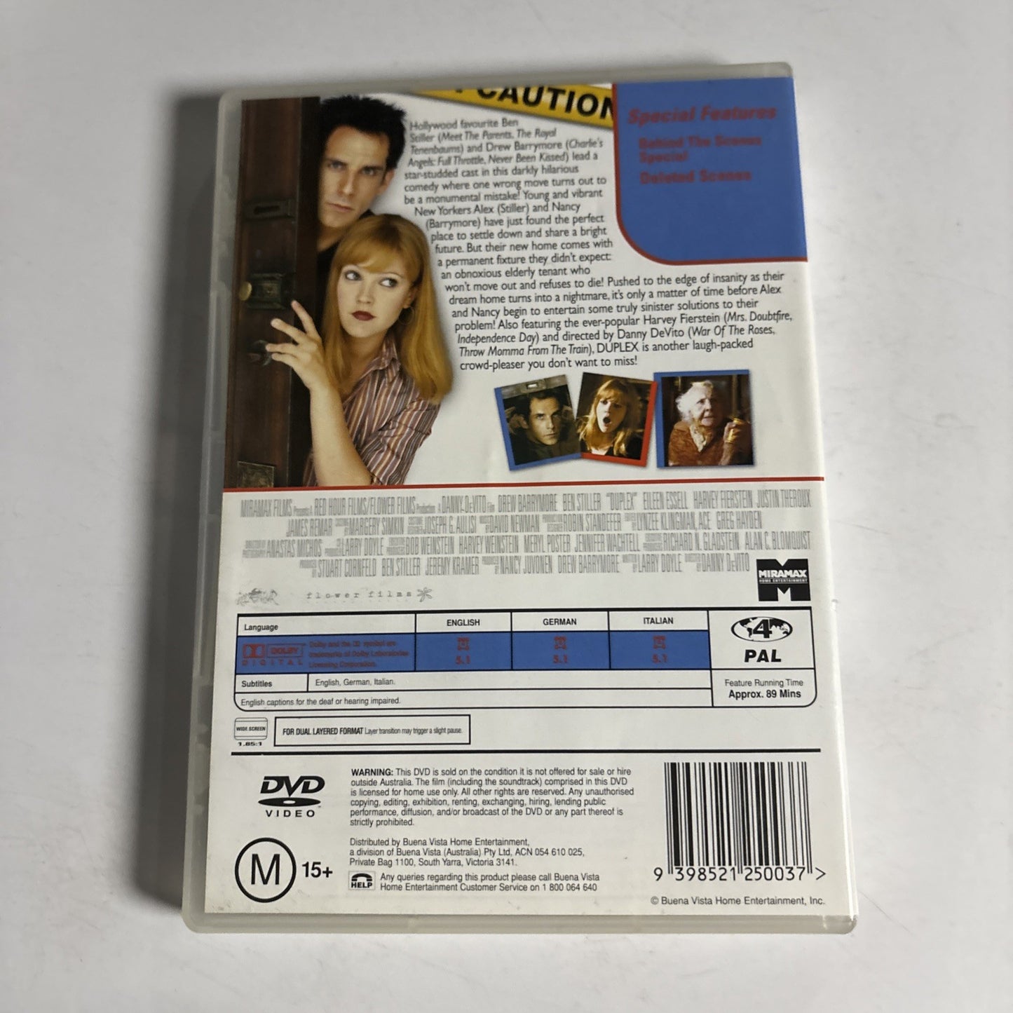Duplex (DVD, 2004) Drew Barrymore, Ben Stiller Region 4