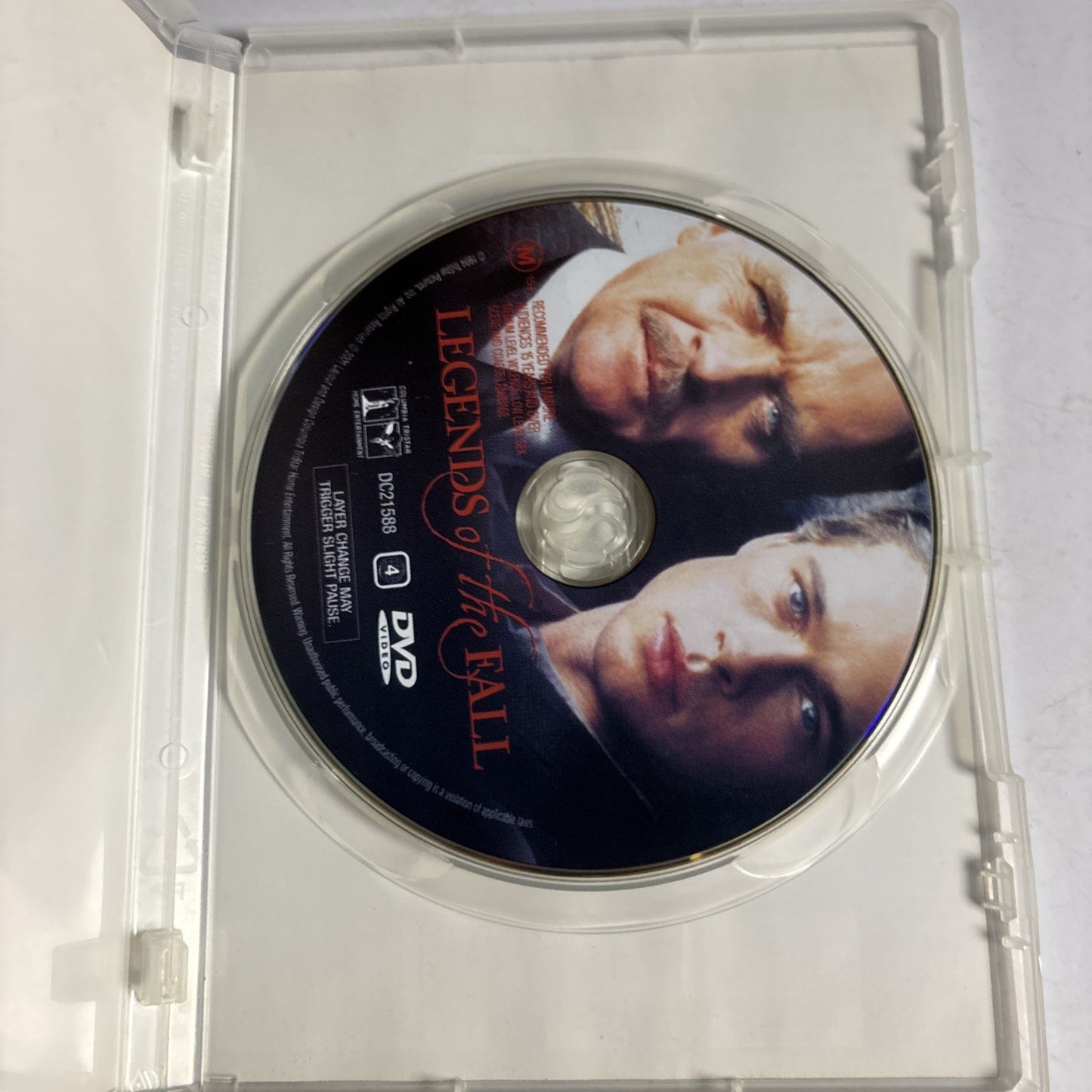 Legends Of The Fall (DVD, 1994) Brad Pitt, Anthony Hopkins Region 4