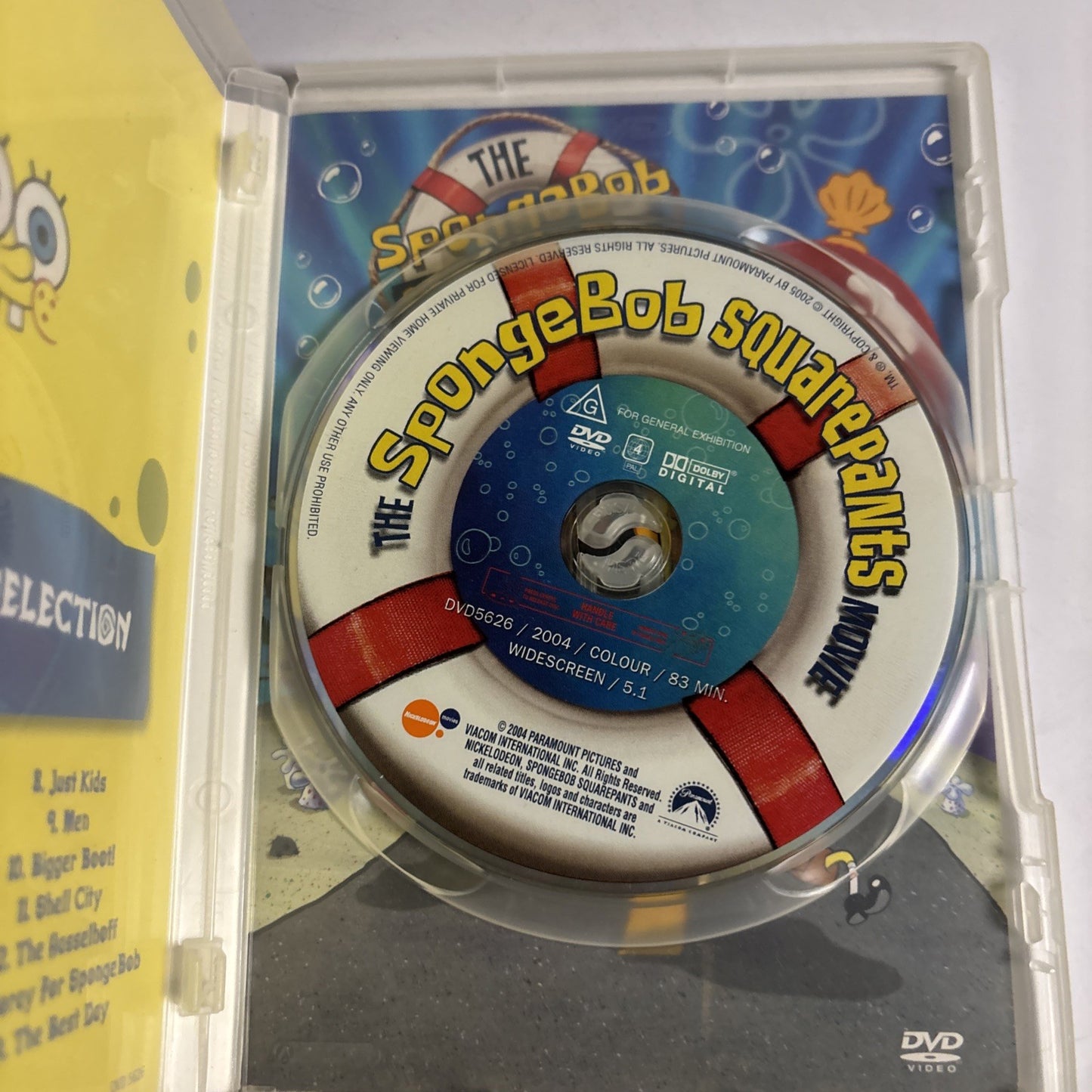 SpongeBob SquarePants The Movie (DVD, 2004) Animation Region 4