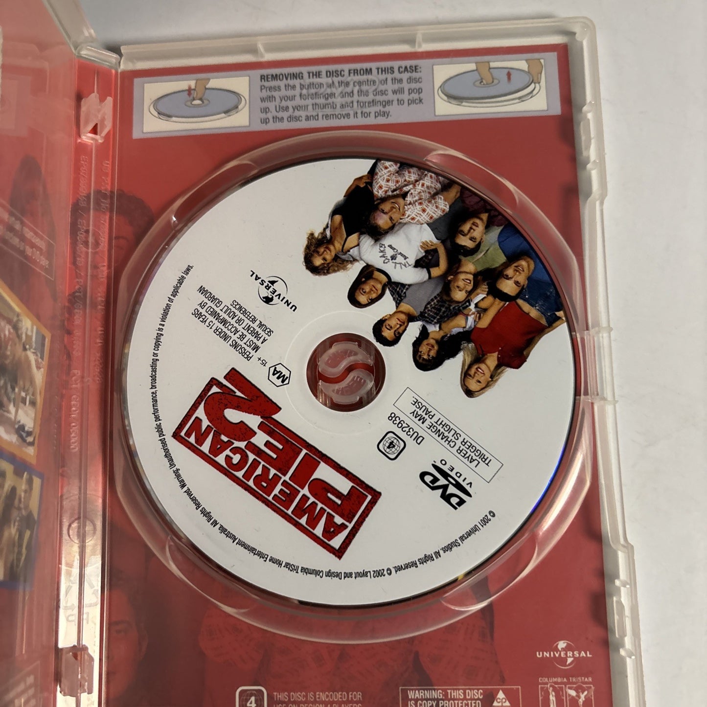 American Pie 2 (DVD, 2001) Seann William Scott, Jason Biggs Region 4