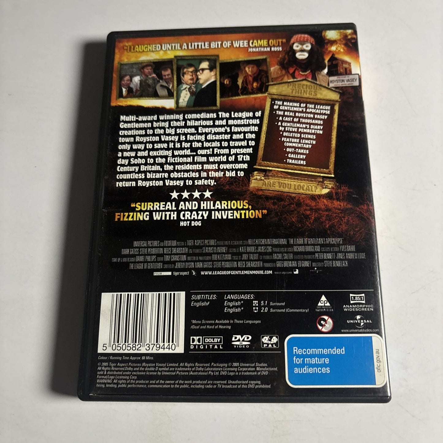 The League Of Gentlemen's Apocalypse (DVD, 2005) Region 4 &2 NEW