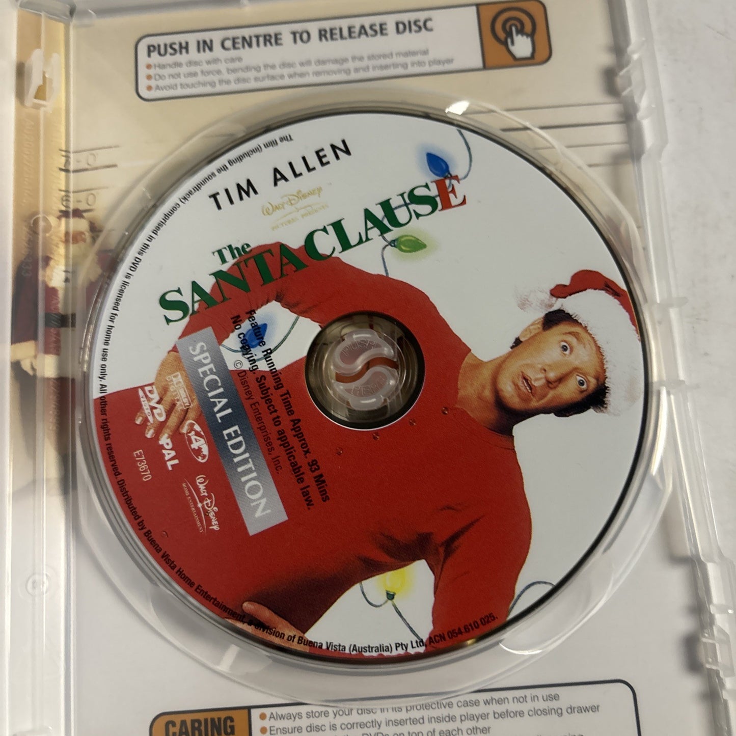 The Santa Clause (DVD, 1994) Tim Allen Disney Film Region 4