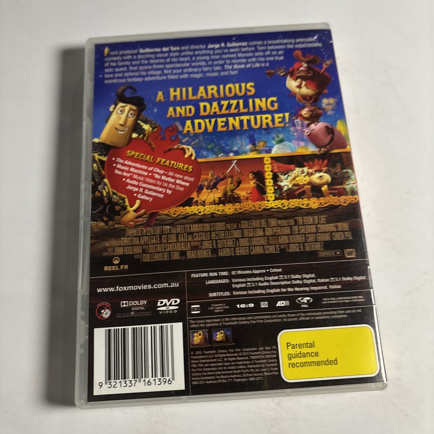 The Book Of Life (DVD, 2014) Channing Tatum Animation Region 4 NEW