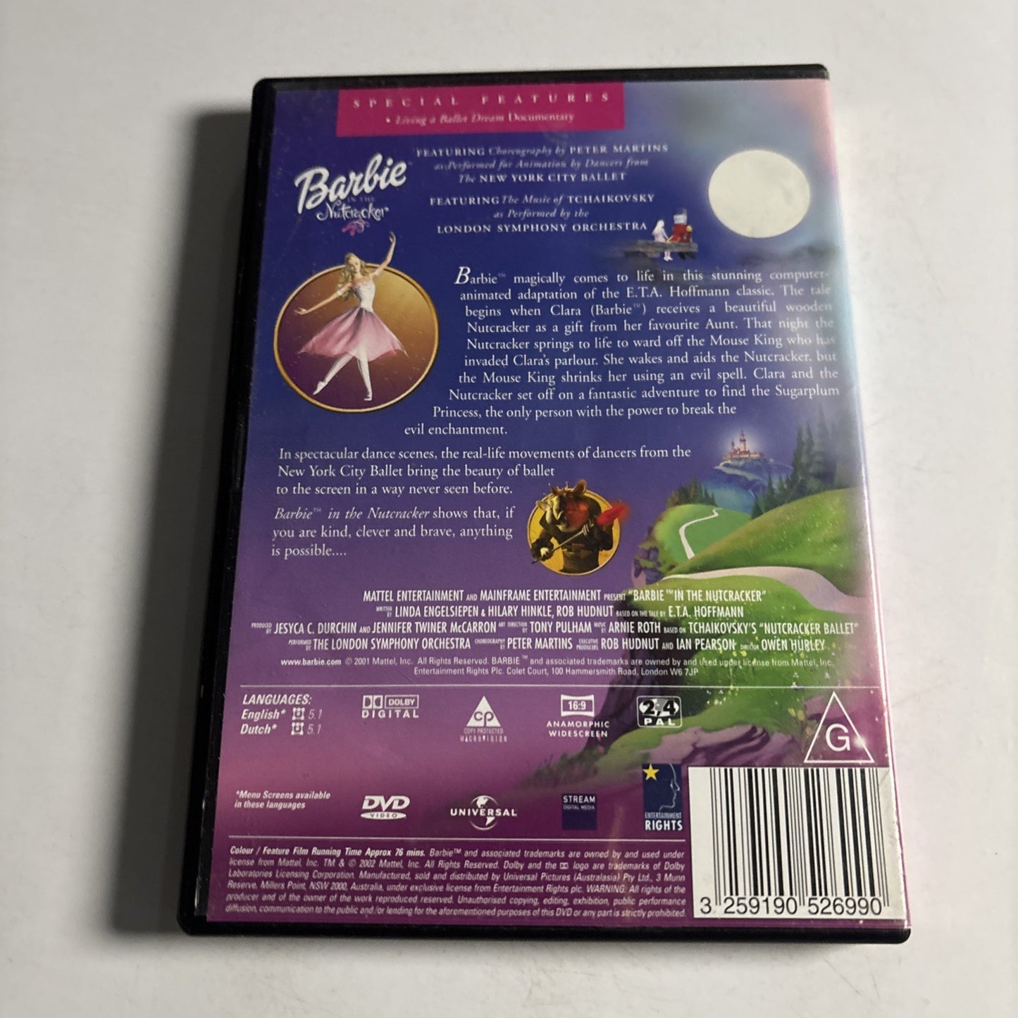 Barbie In The Nutcracker (DVD, 2001) Animation Region 4 &2