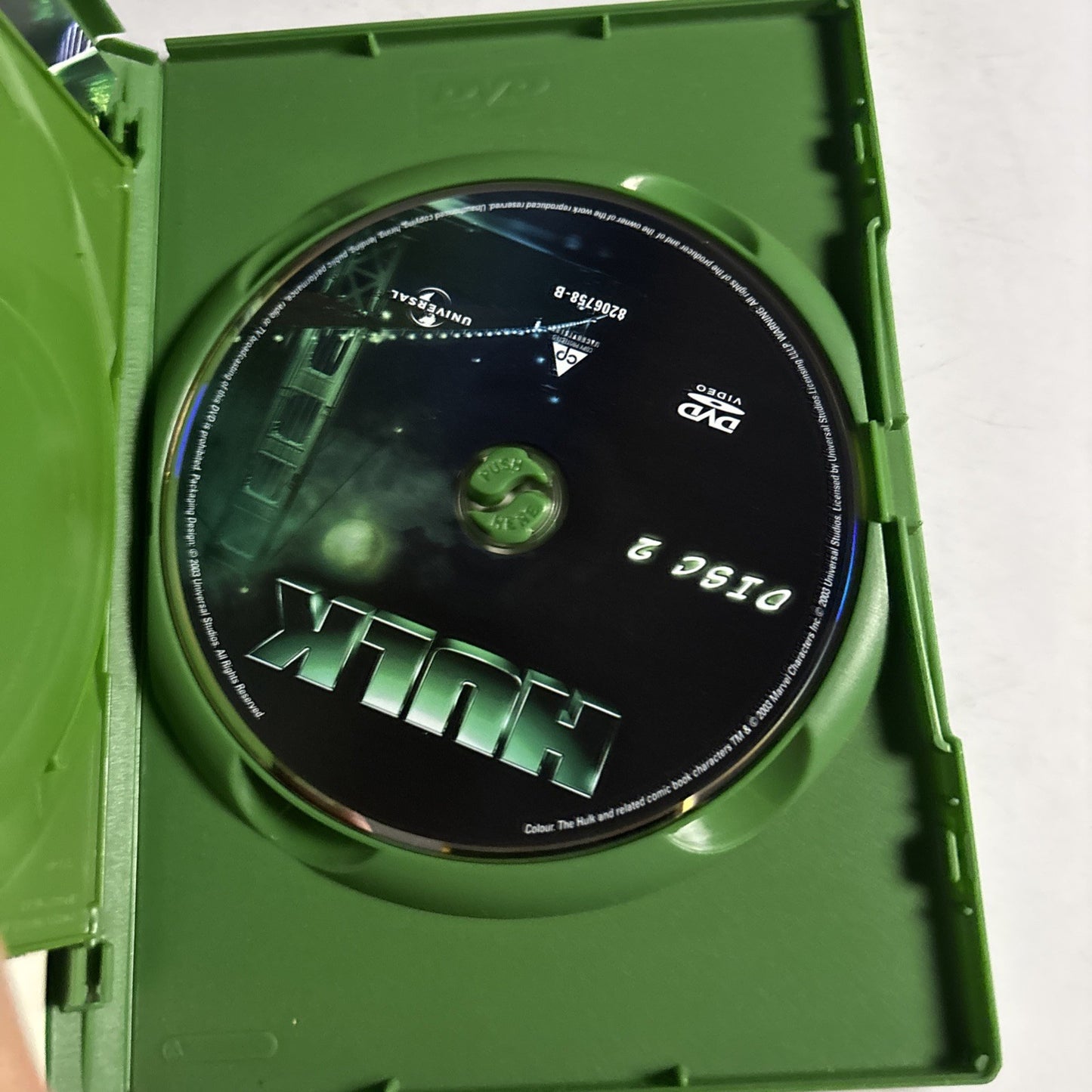 Hulk Special Edition (DVD, 2003, 2-Disc) Eric Bana, Jennifer Connelly Region 4