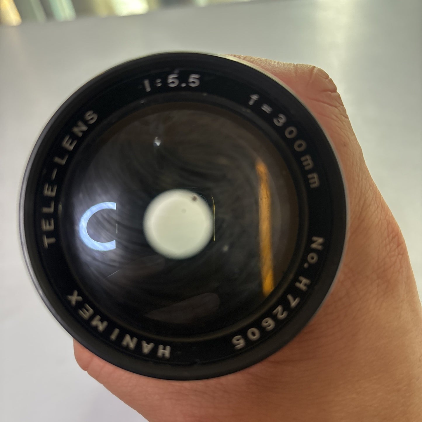 Hanimex Tele-Lens 1:5.5 F=300mm *Mold In Lens*