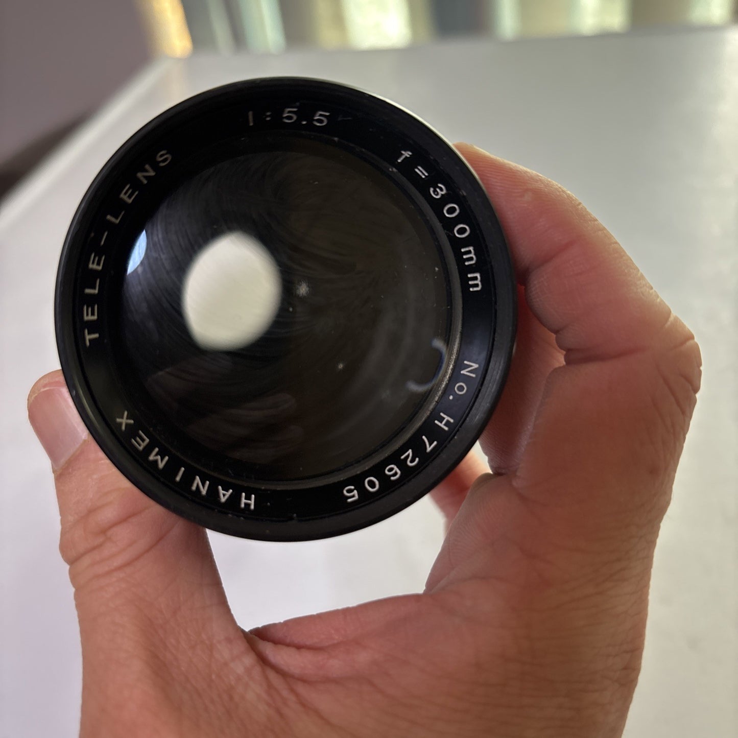 Hanimex Tele-Lens 1:5.5 F=300mm *Mold In Lens*