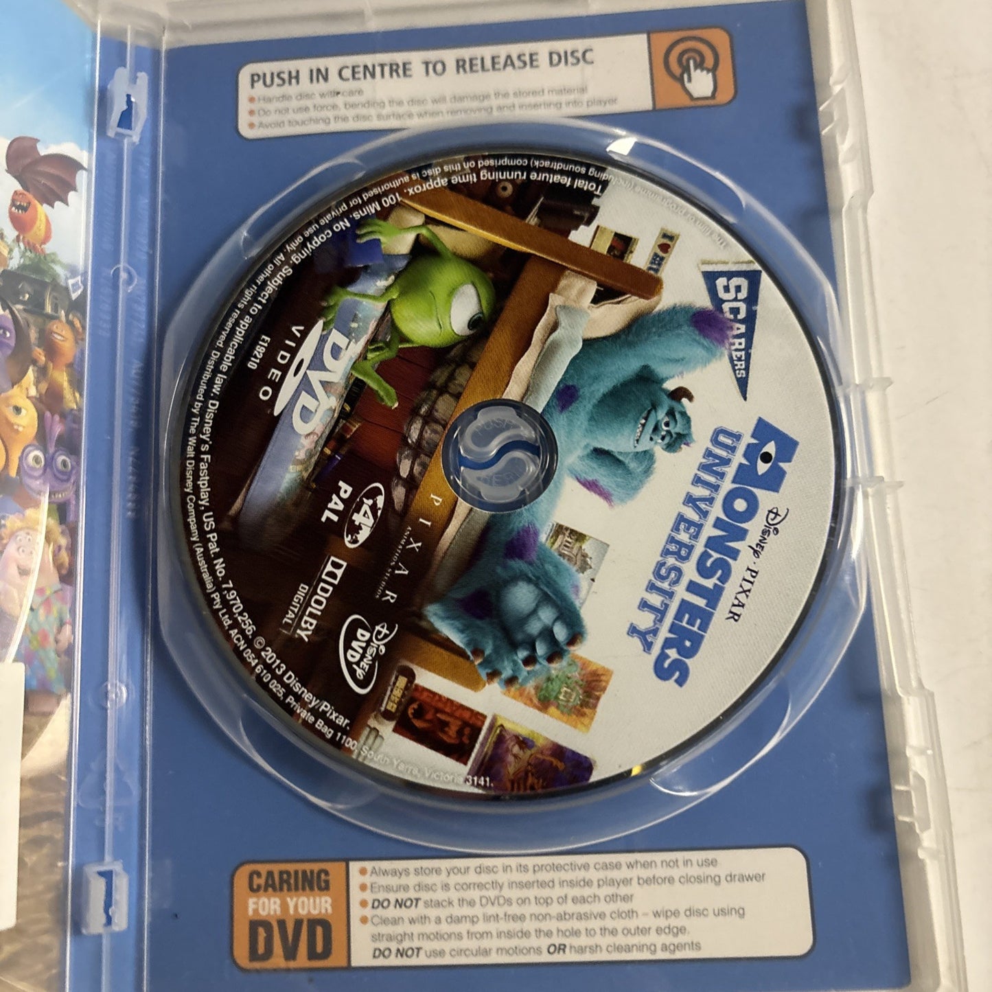 Monsters University (DVD, 2013) Region 4