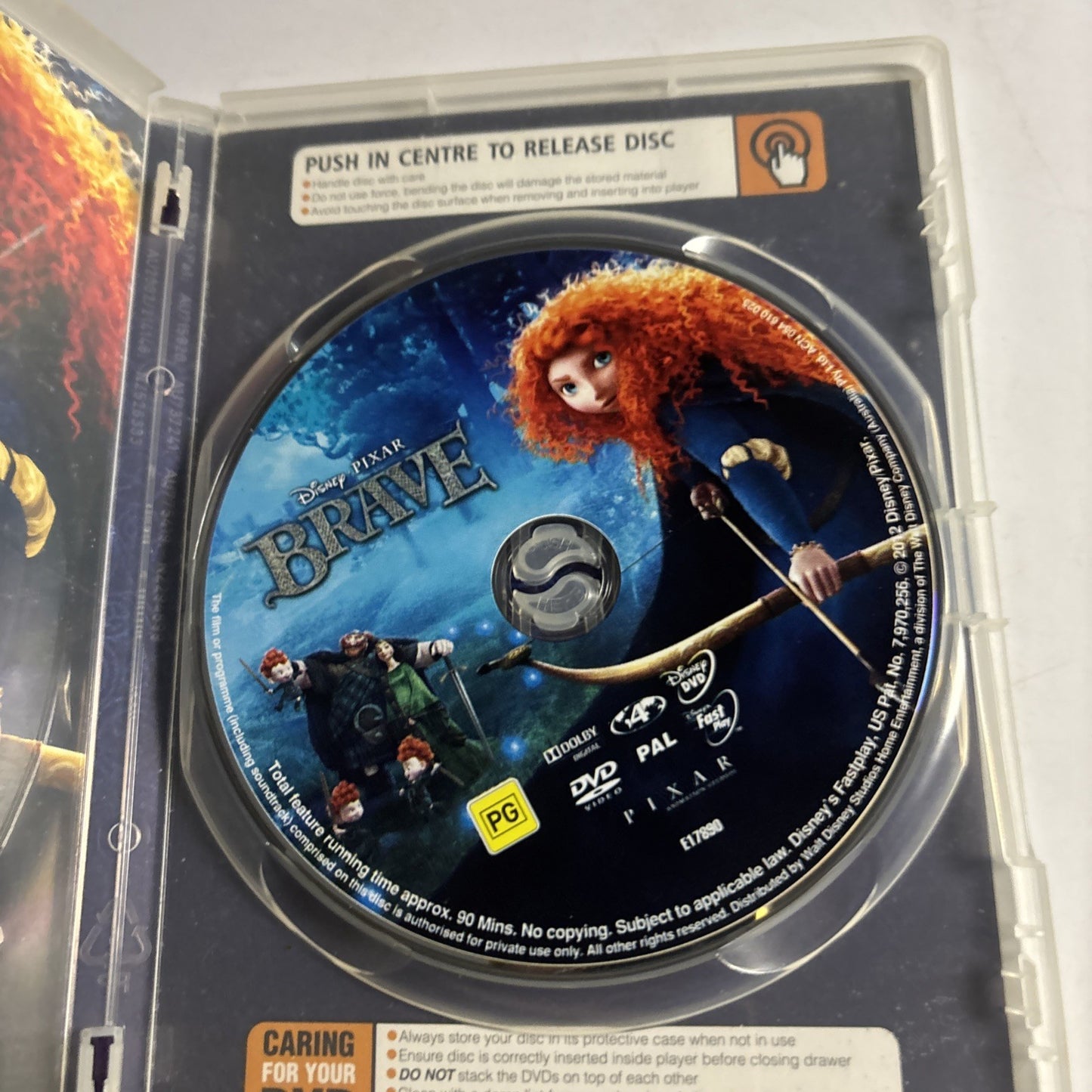 Brave (DVD, 2012) Steven Cree, Billy Connolly Disney Region 4
