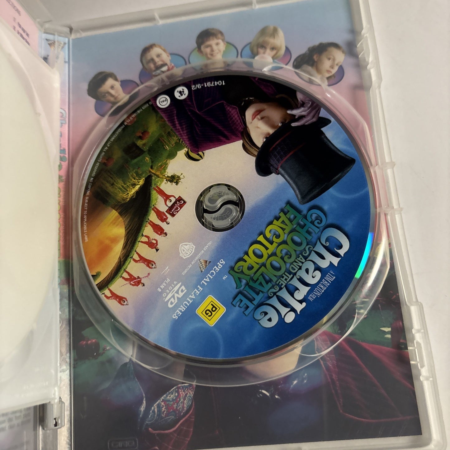 Charlie and the Chocolate Factory (DVD, 2005) Johnny Depp Region 4