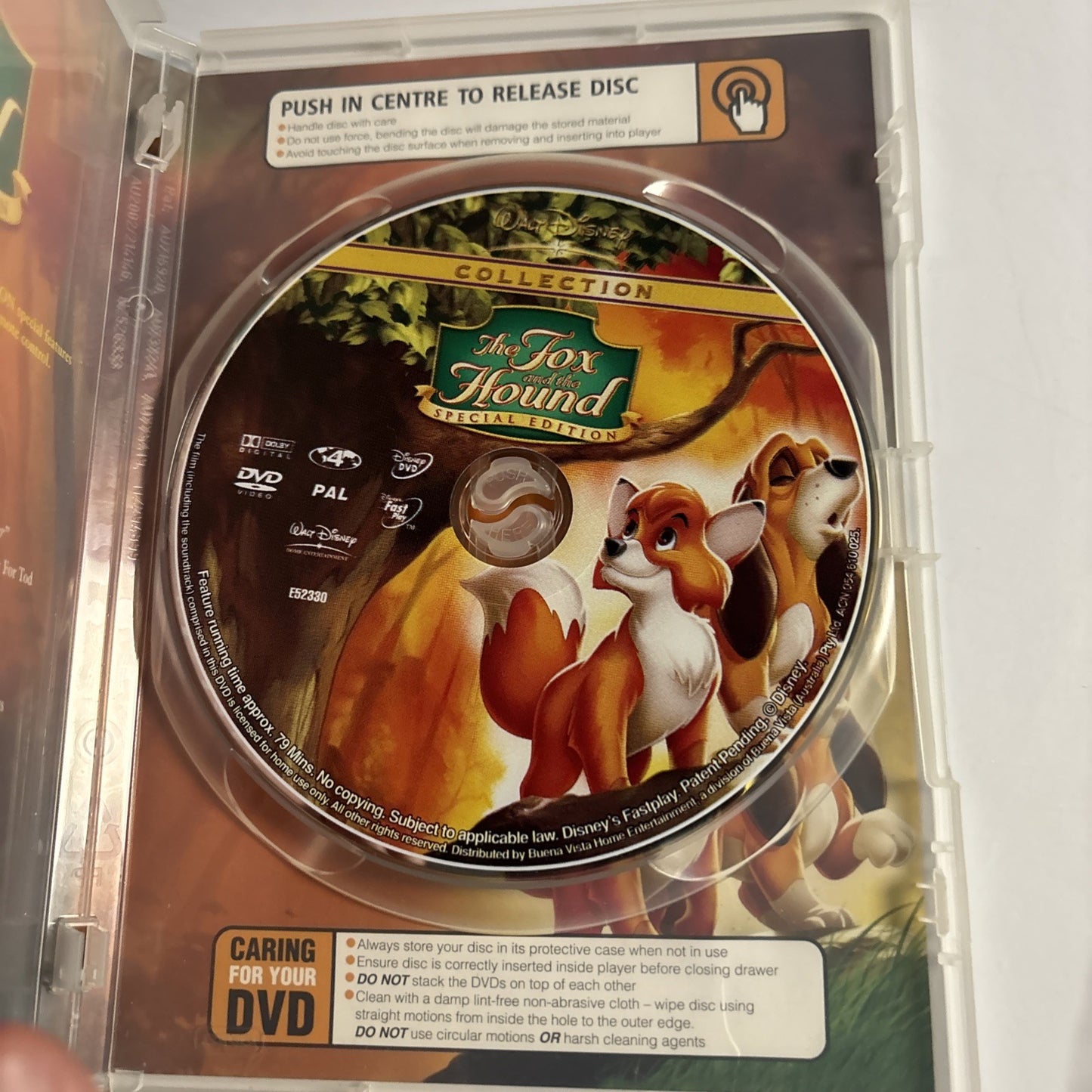 The Fox and the Hound (Special Edition, DVD, 1981) Disney Region 4