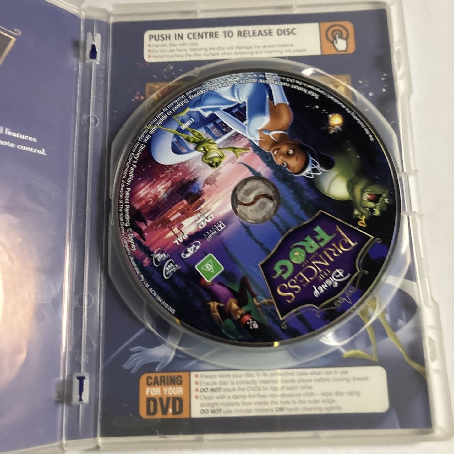 The Princess and the Frog (DVD, 2009) Disney Region 4