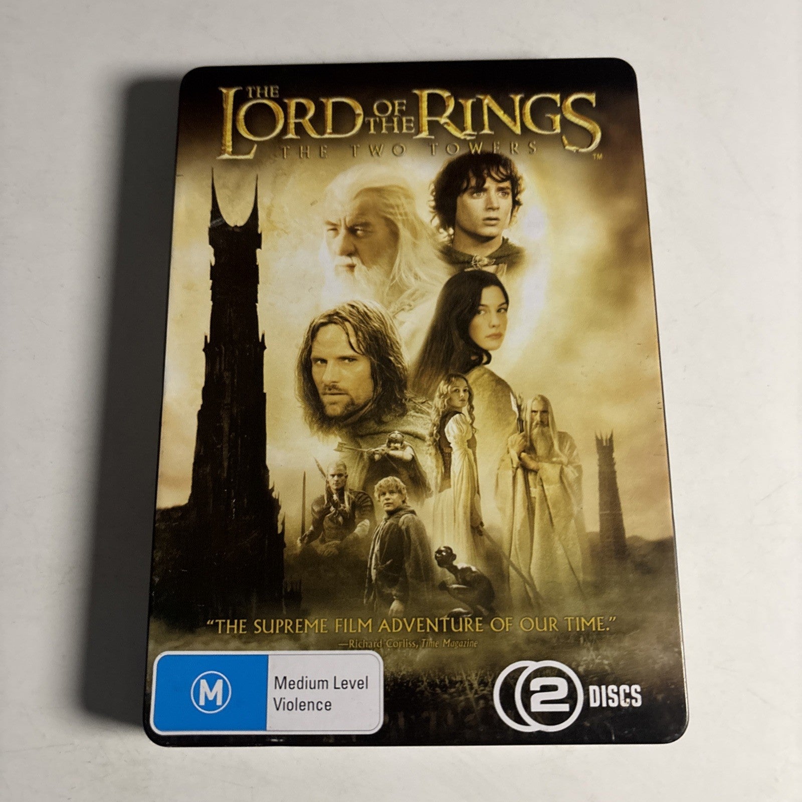 THE LORD OF THE RINGS The Two Towers STEELCASE DVD Set Region 4 – Retro ...