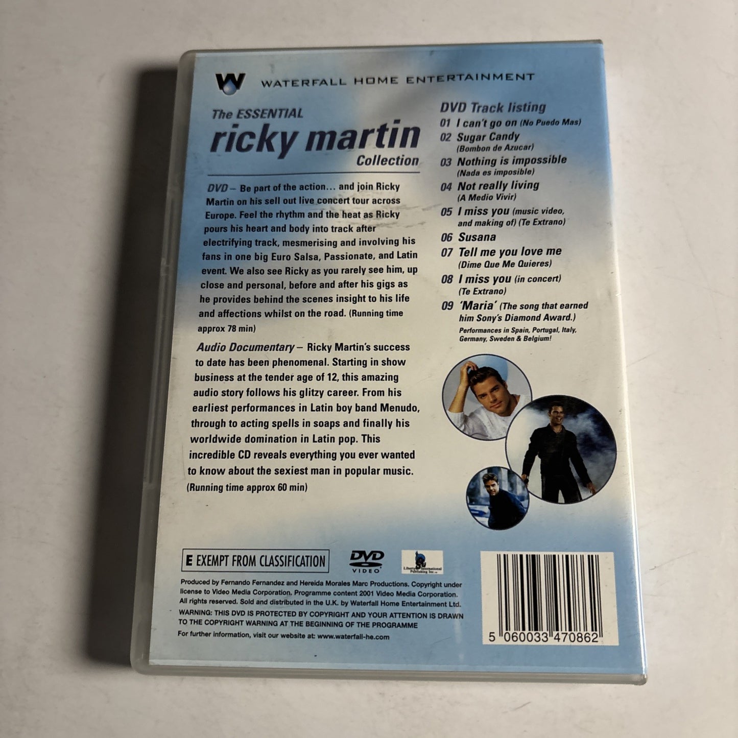 The Essential Ricky Martin Collection (DVD + CD, 2001) All Regions NEW