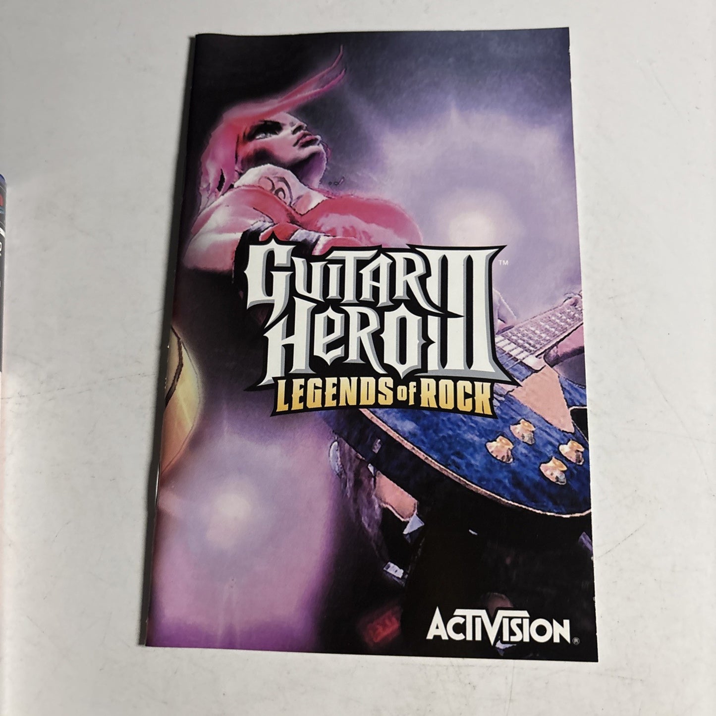 Guitar Hero III Legends of Rock PS2 Sony PlayStation 2 Game + Manual PAL