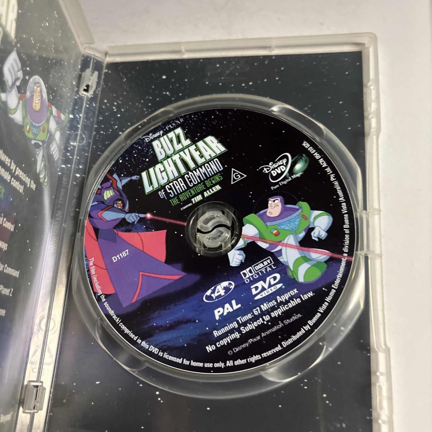 Buzz Lightyear of Star Command (DVD, 2000) Tim Allen Region 4
