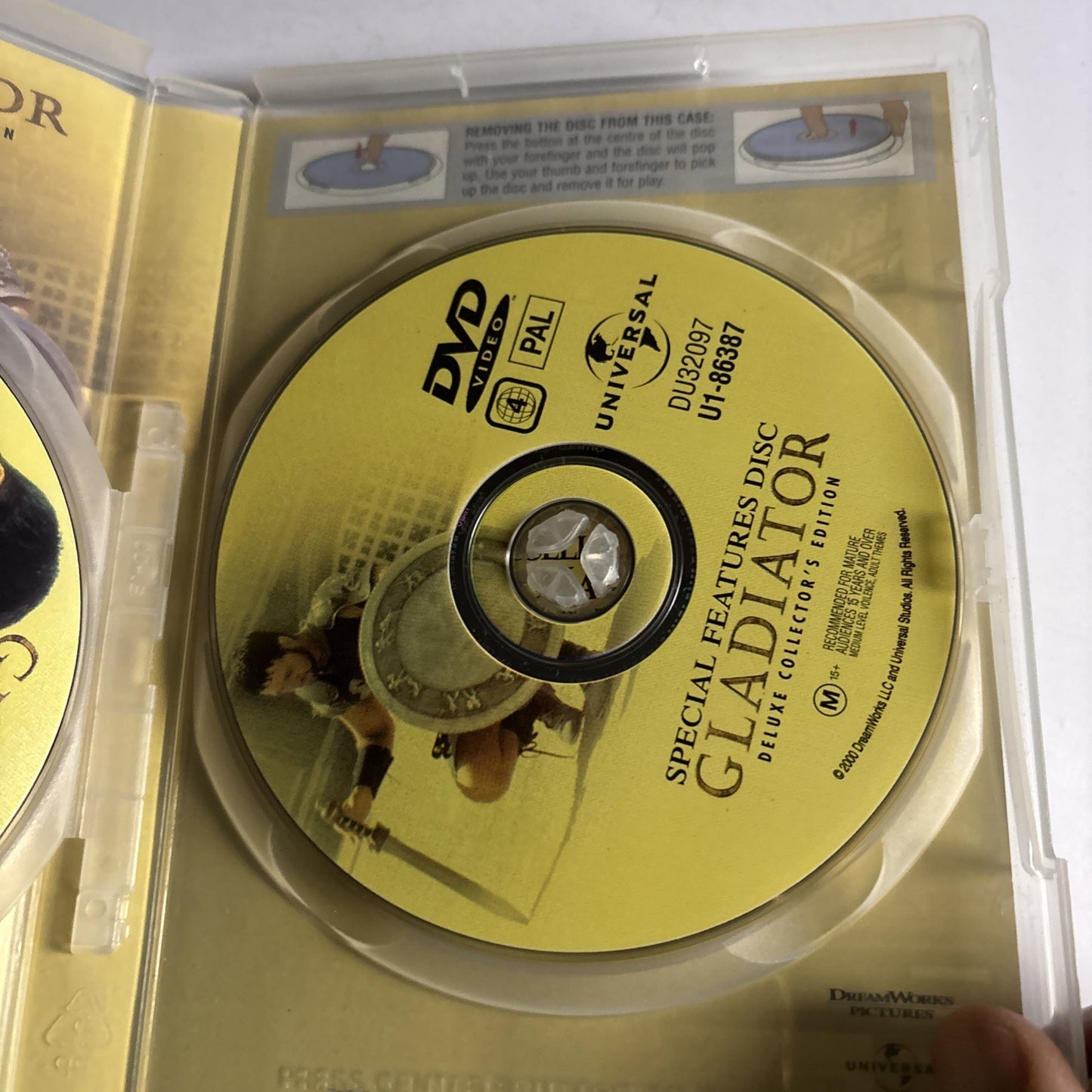 Gladiator - Deluxe Edition (DVD, 2000, 2-Disc) Russell Crowe Region 4