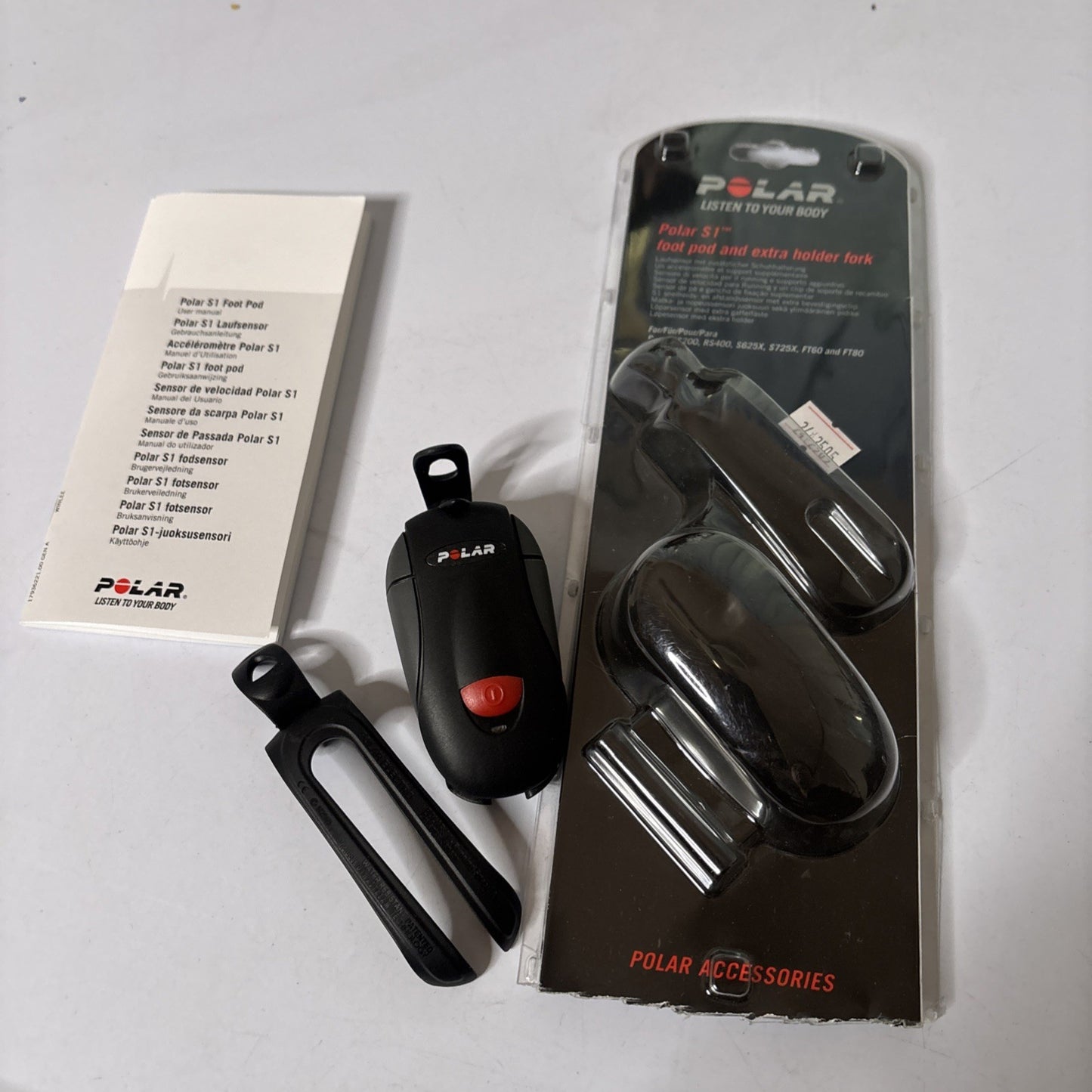 Polar S1 Foot Pod & Extra Holder Fork RS400 RS300X RS200 FT60 FT80