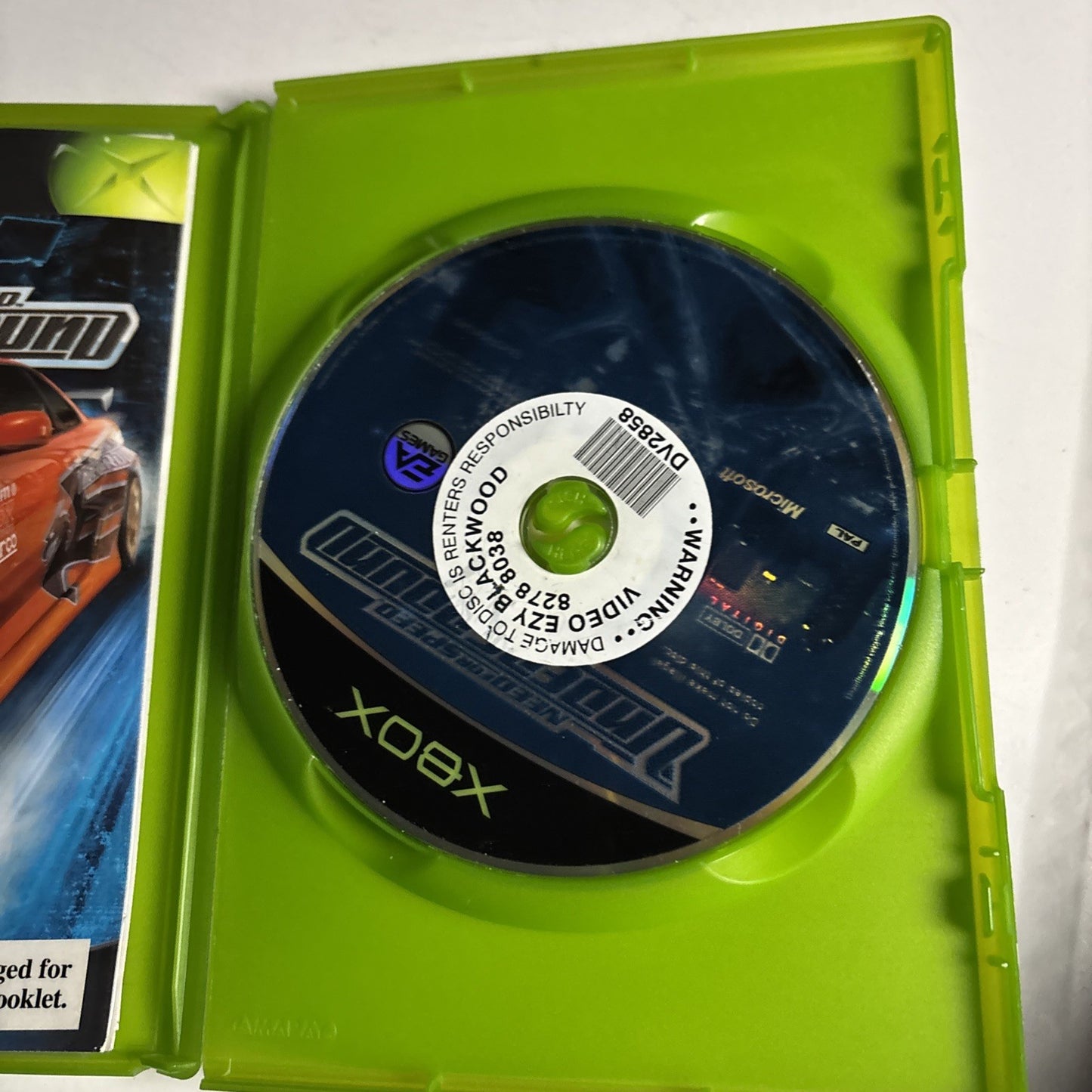 Need For Speed: Underground - Xbox Original PAL Manual Ex-Rental