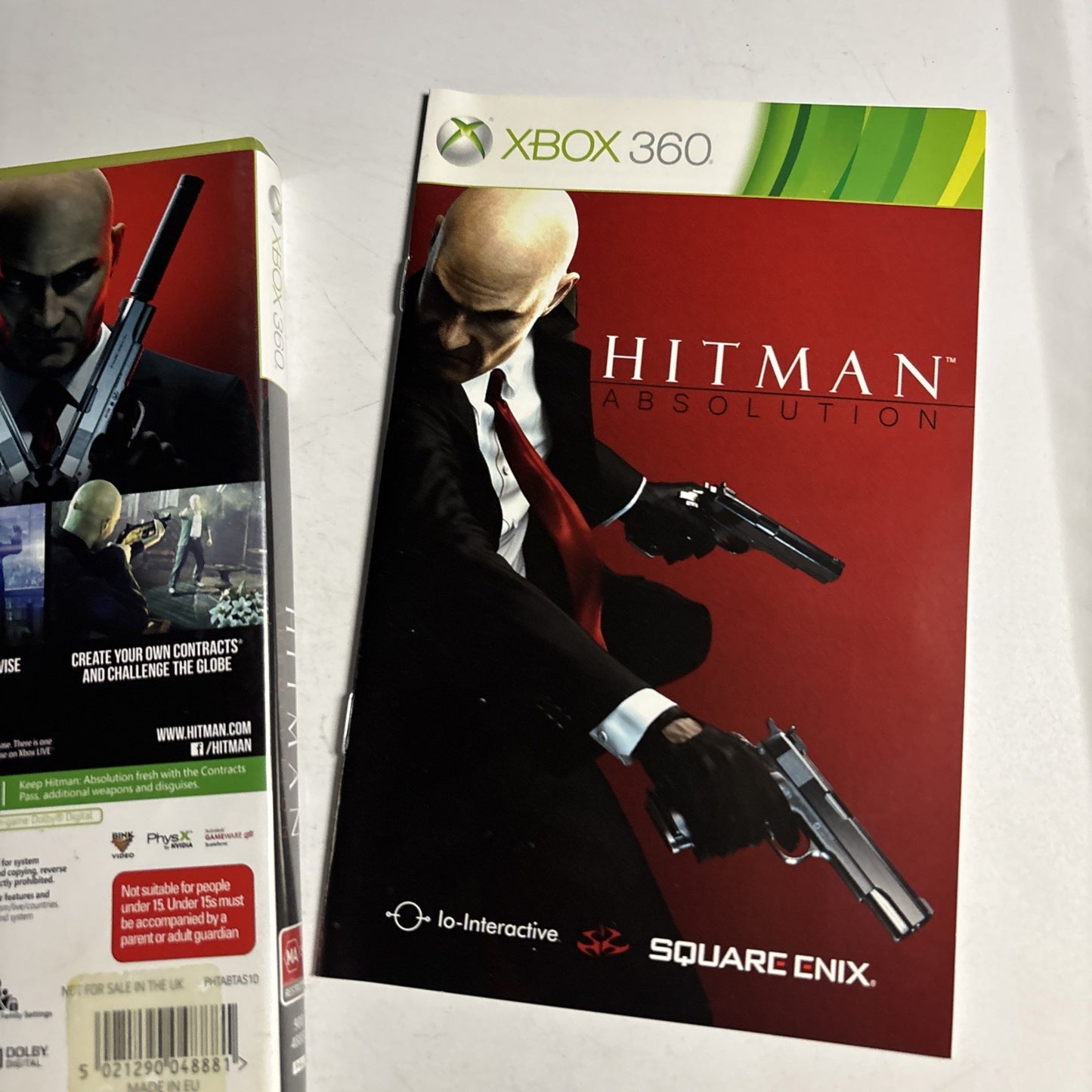 Hitman Absolution ANZ Limited Edition Microsoft Xbox 360 PAL Complete Manual