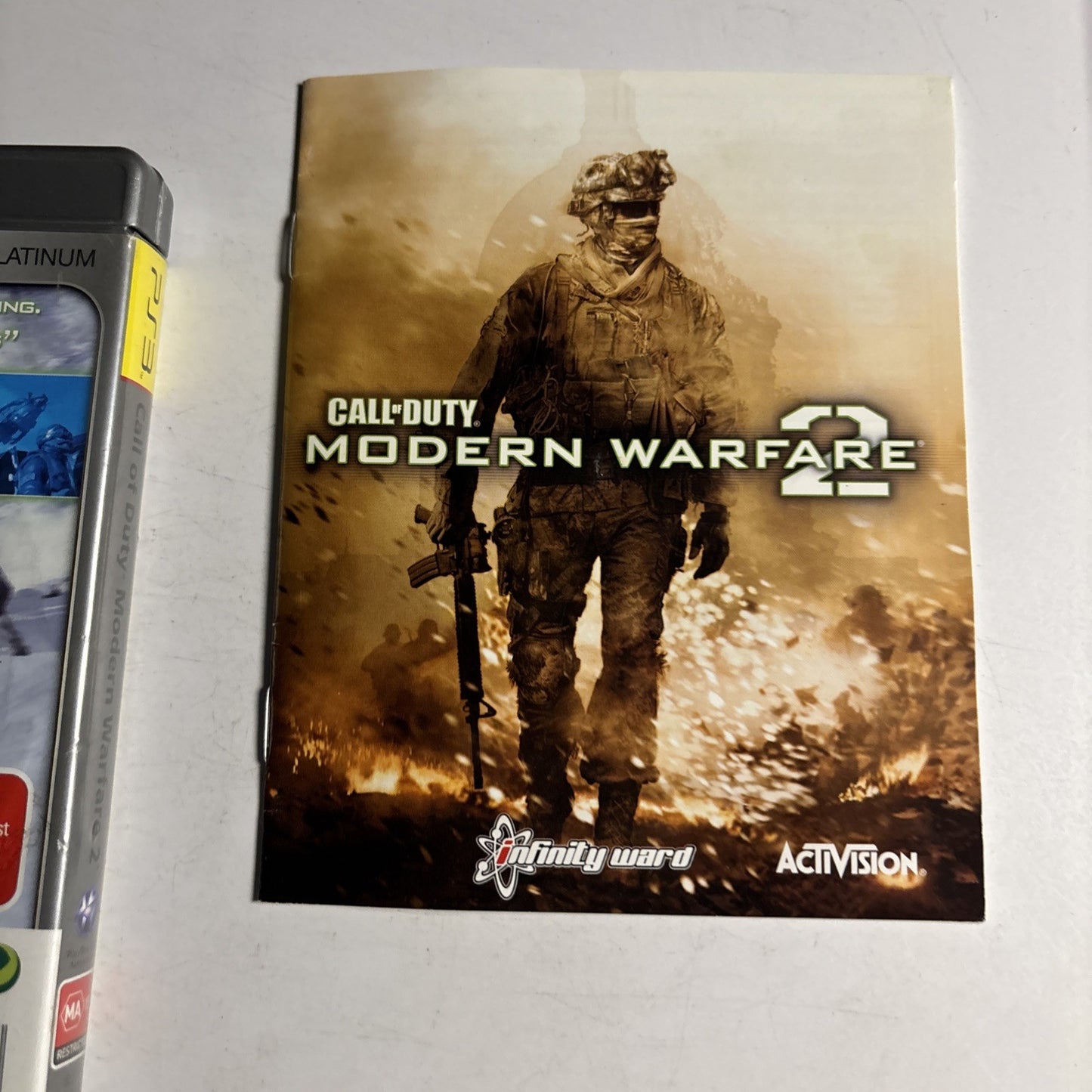 Call Of Duty Modern Warfare 2 Sony PlayStation 3 PS3 Platinum Manual