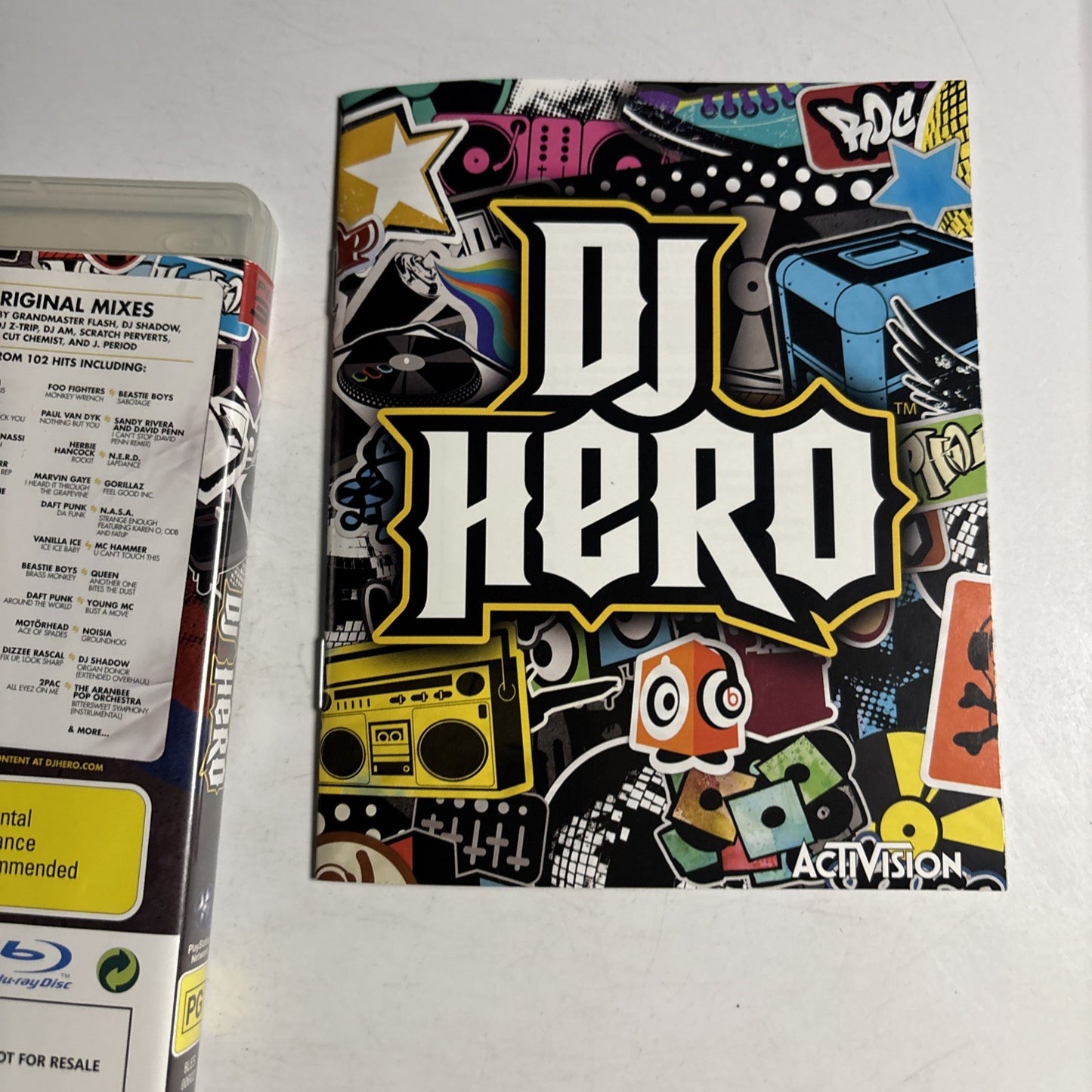 DJ Hero Sony Playstation 3 PS3 Manual