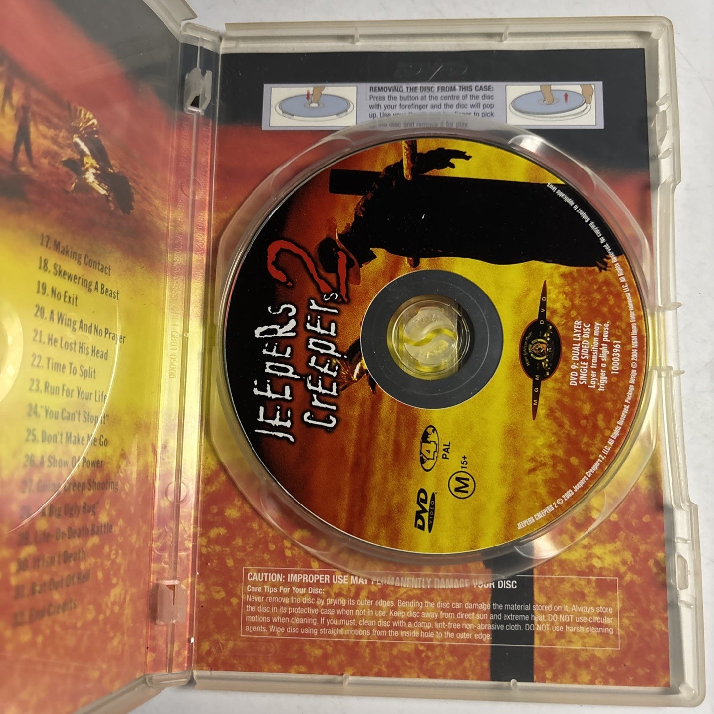 Jeepers Creepers 2 - Special Edition (DVD, 2003) Region 4