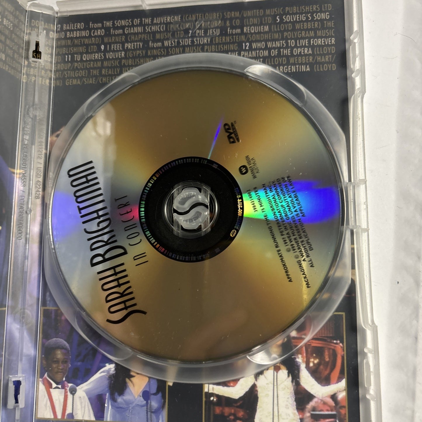 Sarah Brightman in Concert (DVD, 1997) Region 4 &2