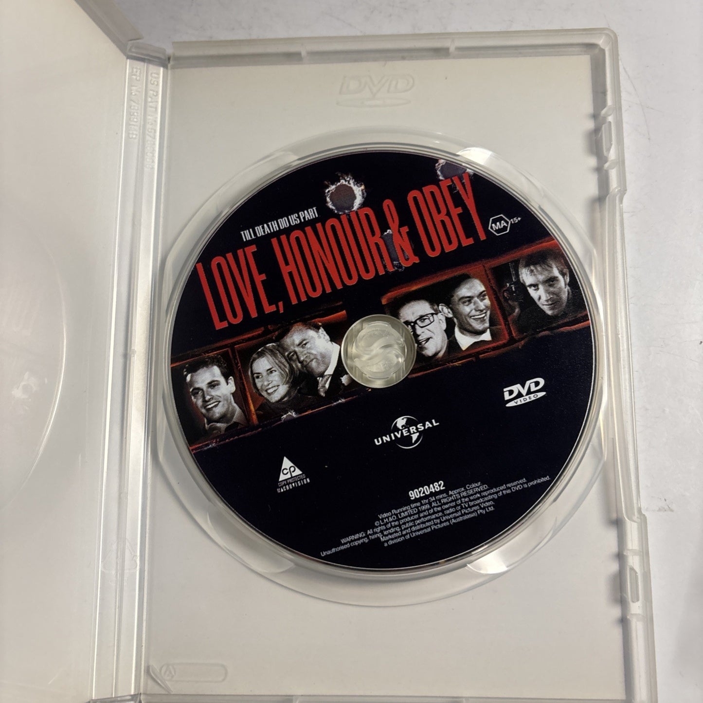 Love, Honour and Obey (DVD, 2000) Jude Law, Ray Winstone Region 4 &2