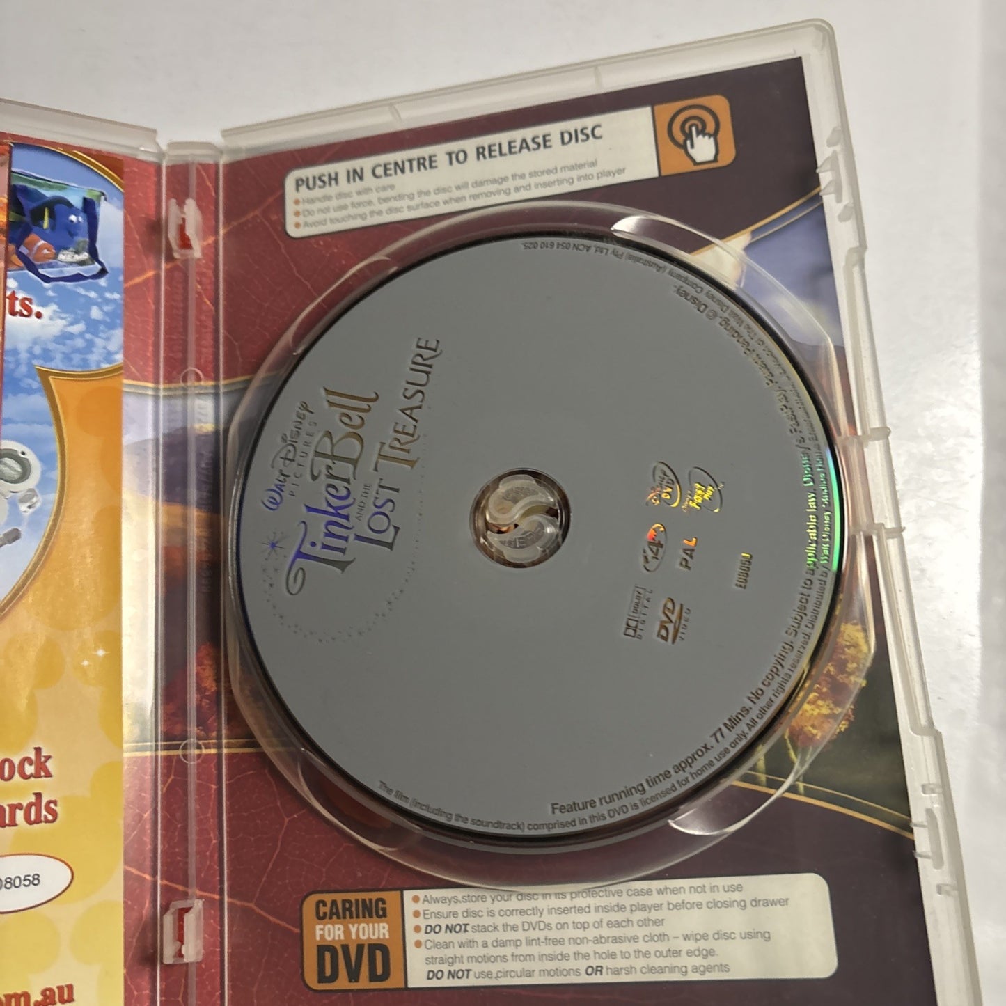 Tinker Bell and the Lost Treasure (DVD, 2009) Region 4