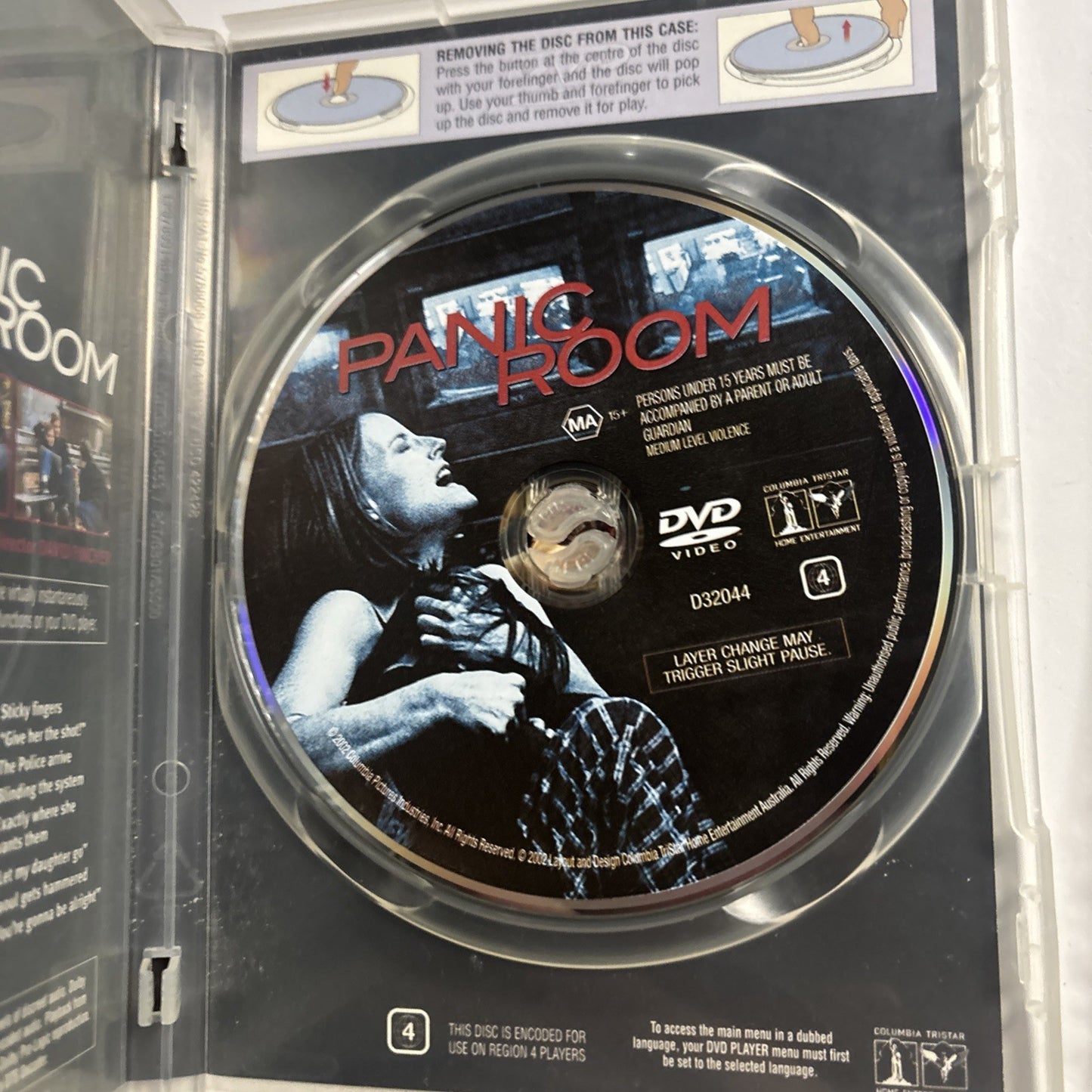 Panic Room (DVD, 2002) Jodie Foster Region 4